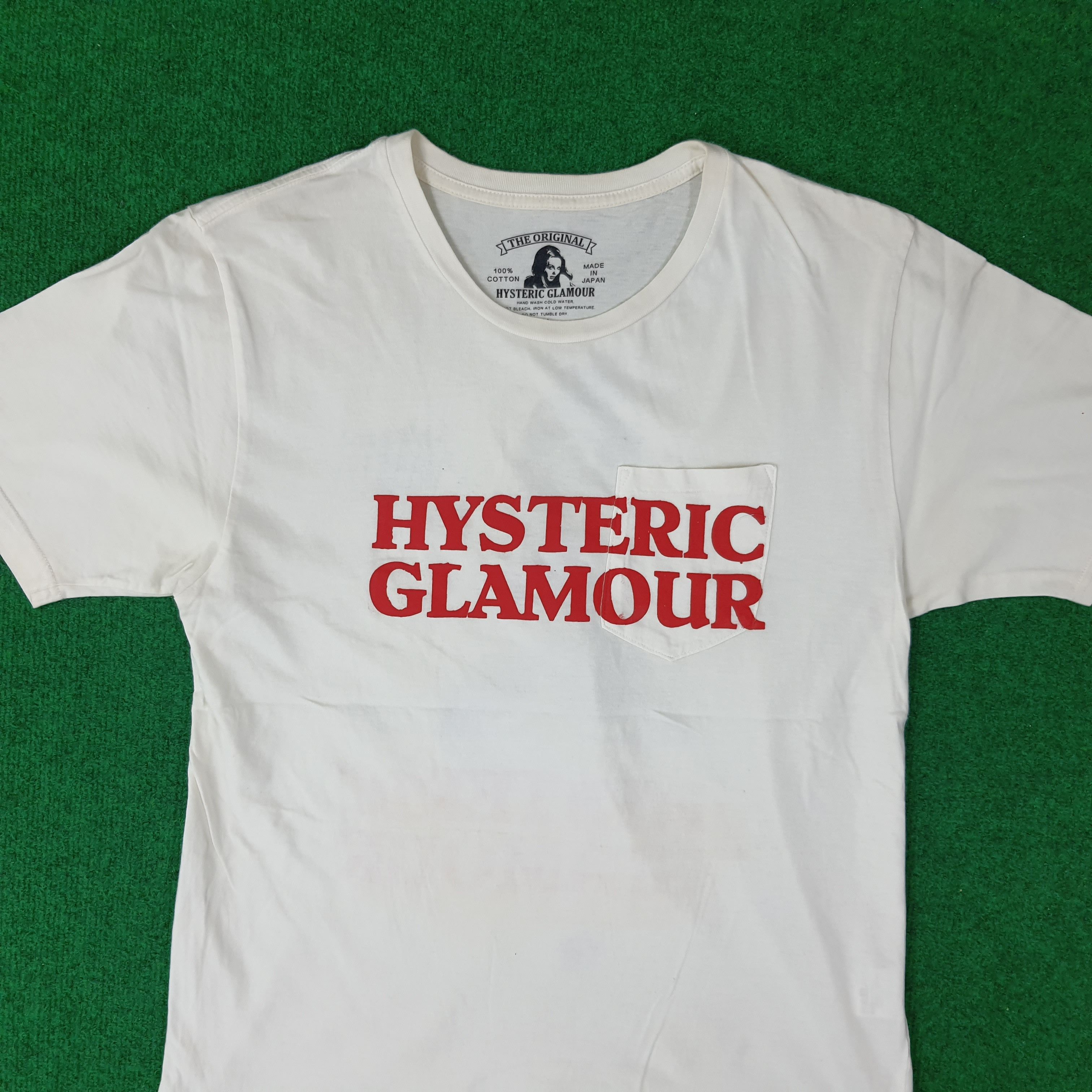 Hysteric Glamour Vintage Hysteric Glamour Pocket Custom Logo Tshirt C223N56 Size US M / EU 48-50 / 2 - 2 Thumbnail