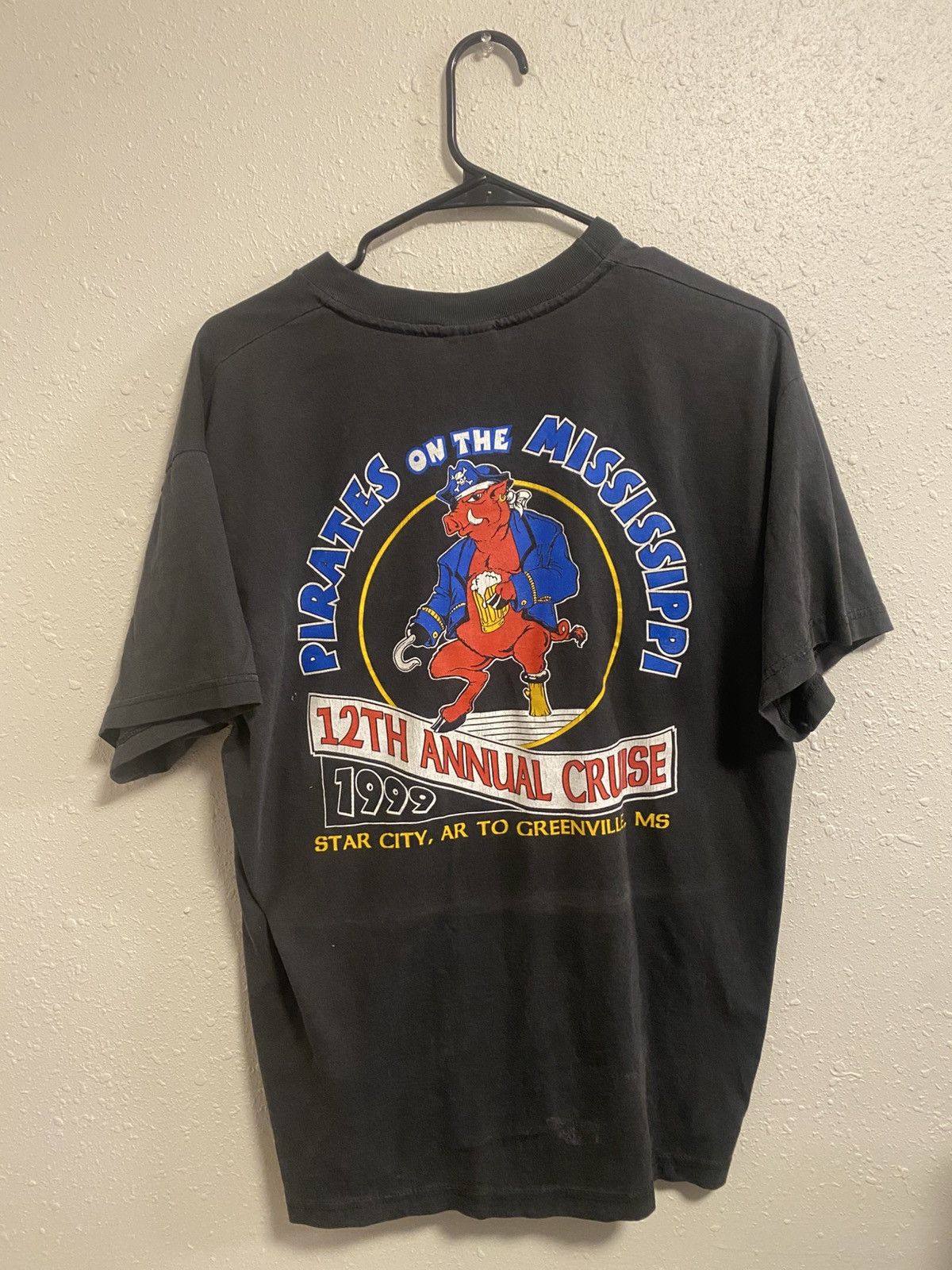 Vintage Pirates On The Mississippi T-Shirt Size US L / EU 52-54 / 3 - 2 Thumbnail