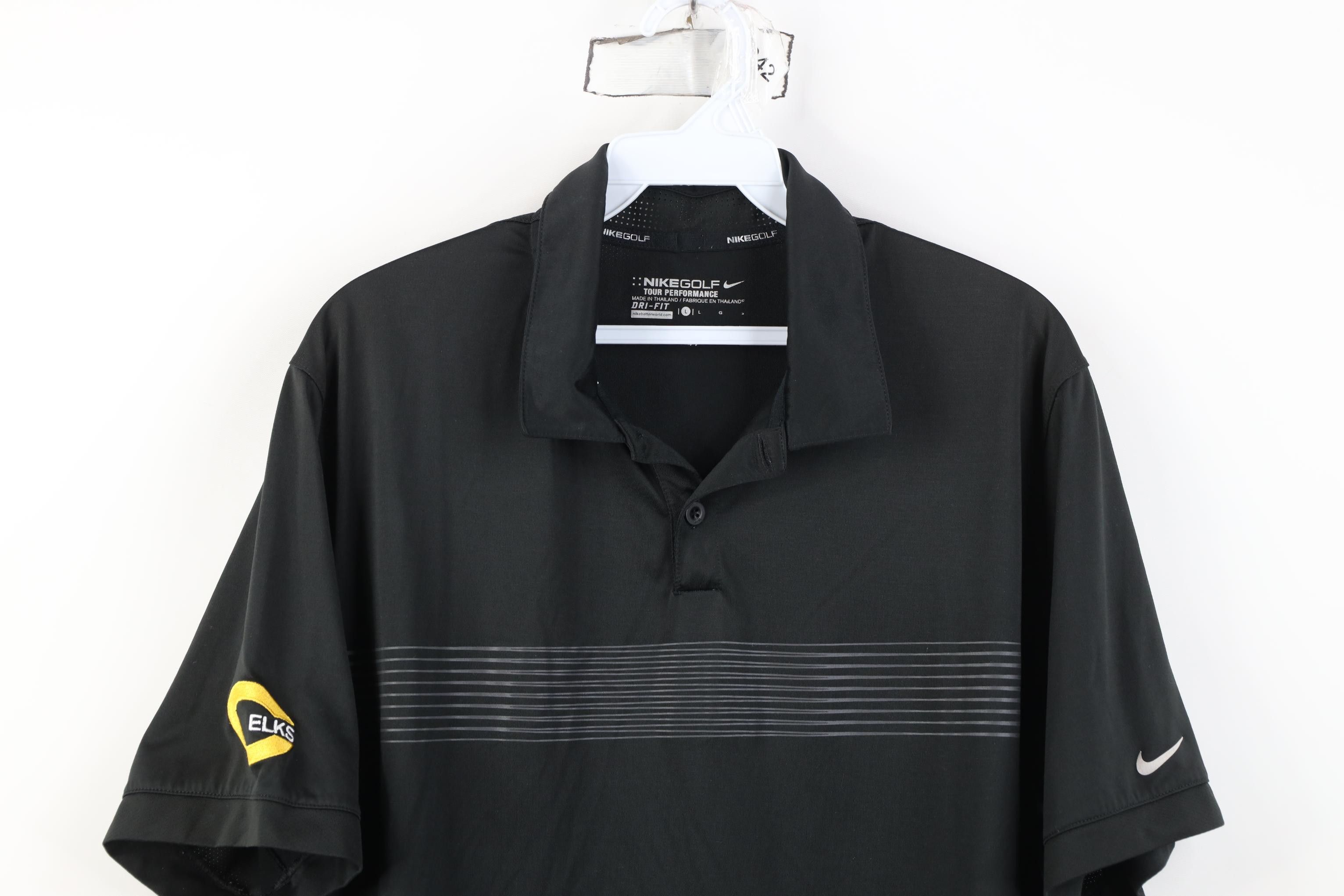 Nike Nike Golf Tour Performance Vented Golfing Polo Shirt Black Size US L / EU 52-54 / 3 - 2 Thumbnail