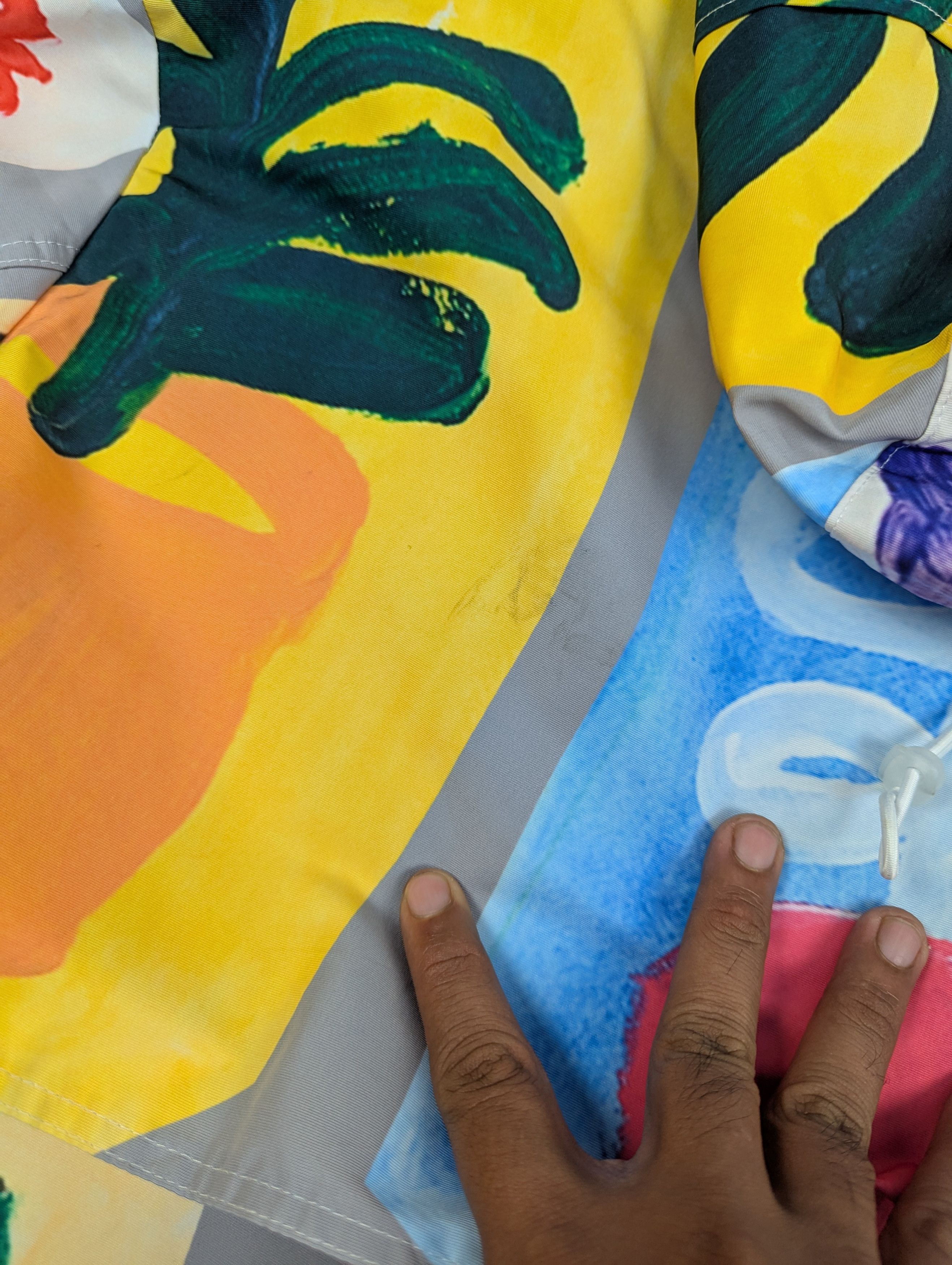 The Museum Visitor Flower Painting Anorak Hoodie Jacket