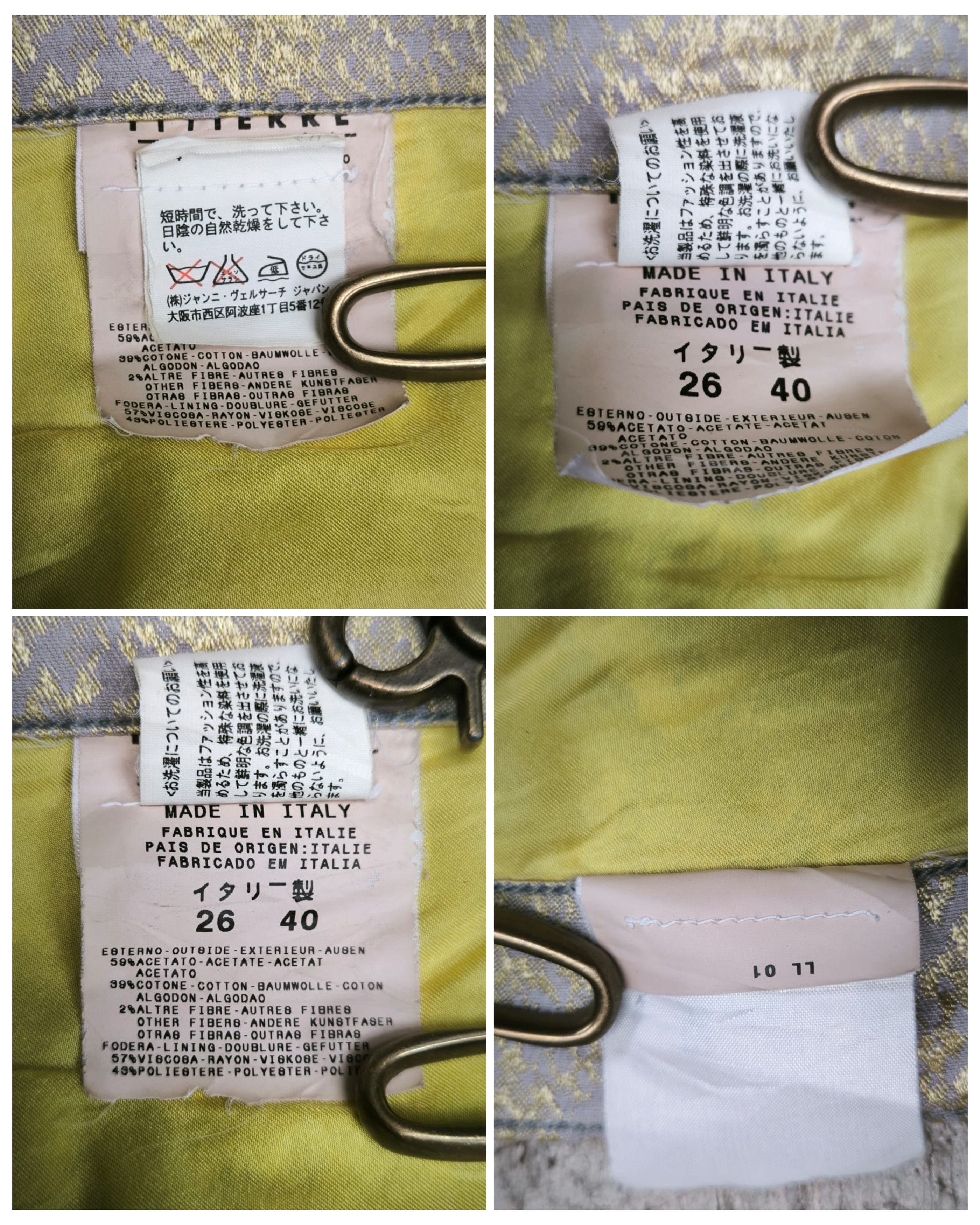 Versace Rare VERSACE bronze metallic barocco borcate pants Size 27" / US 4 / IT 40 - 13 Thumbnail