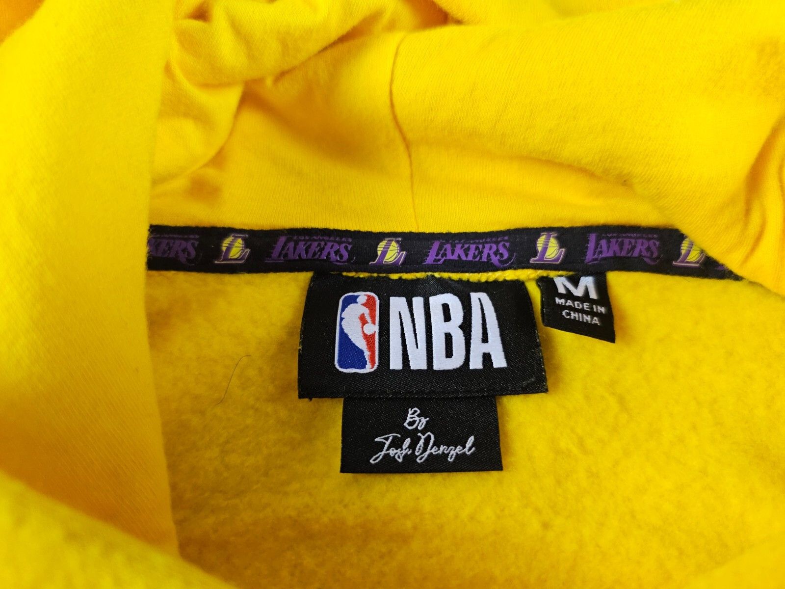 NBA NBA Lakers Hoodie by Josh Denzel Oversized Yellow M Size US M / EU 48-50 / 2 - 11 Thumbnail