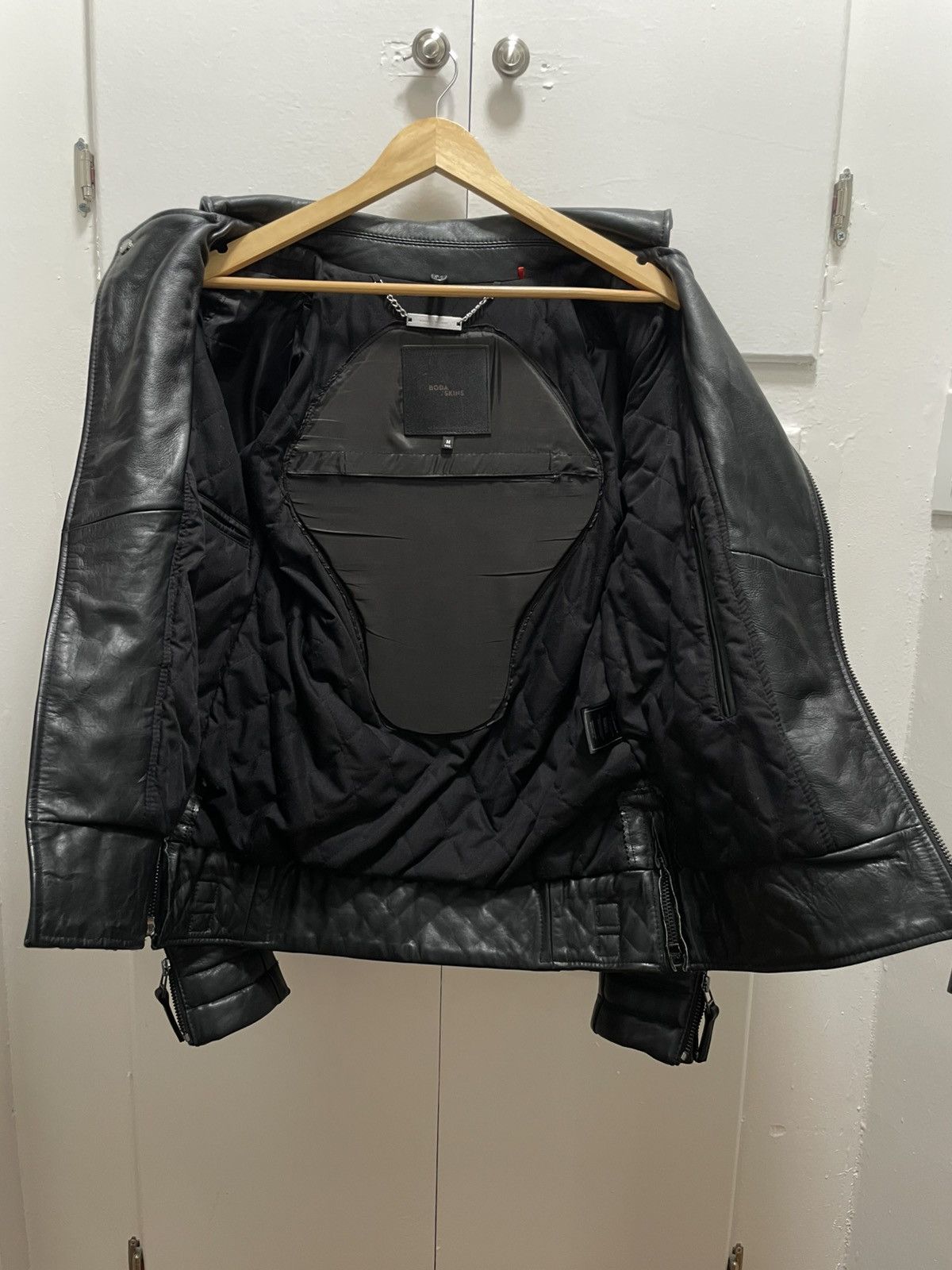 Boda Skins Boda Skins Kay Michaels Black Tall M Biker Leather Jacket CE Size US M / EU 48-50 / 2 - 3 Thumbnail