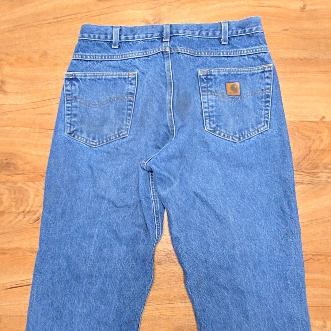 Carhartt Carhartt Jeans Classic Fit Blue Denim Workwear 36x30 Size US 36 / EU 52 - 3 Thumbnail