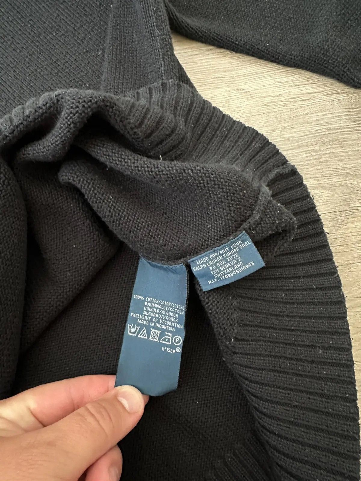 Polo Ralph Lauren Vintage Polo Ralph Lauren Black Sweater Size US S / EU 44-46 / 1 - 7 Thumbnail