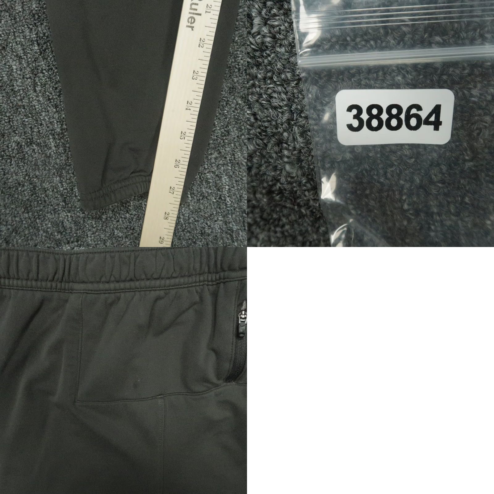 Nike Nike Athletic Pants Mens Gray Performance Therma Fit Tapered Running Ankle Zip Pants Mens Gray Therma Nike Track Pants with Pockets Zip Size US 29 - 9 Thumbnail