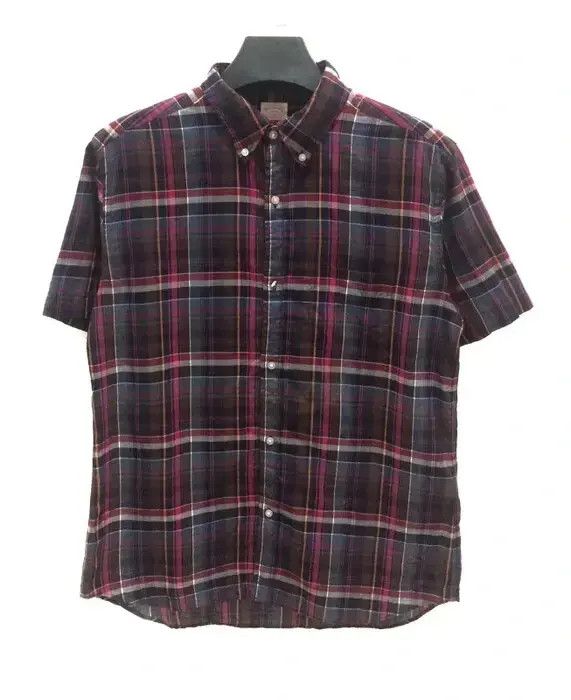 Beams Plus Beams Co.ltd Plaid Tartan Single Pocket Shirt Button Up Size US L / EU 52-54 / 3 - 1 Thumbnail