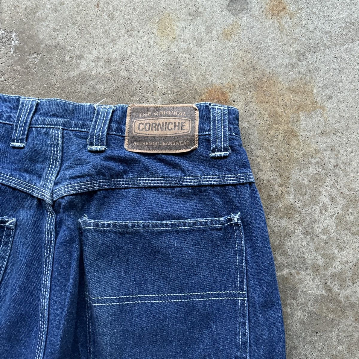 Vintage Vintage Y2K Corniche Baggy Dark Wash Skater Jean Shorts Jnco Size US 32 / EU 48 - 9 Thumbnail