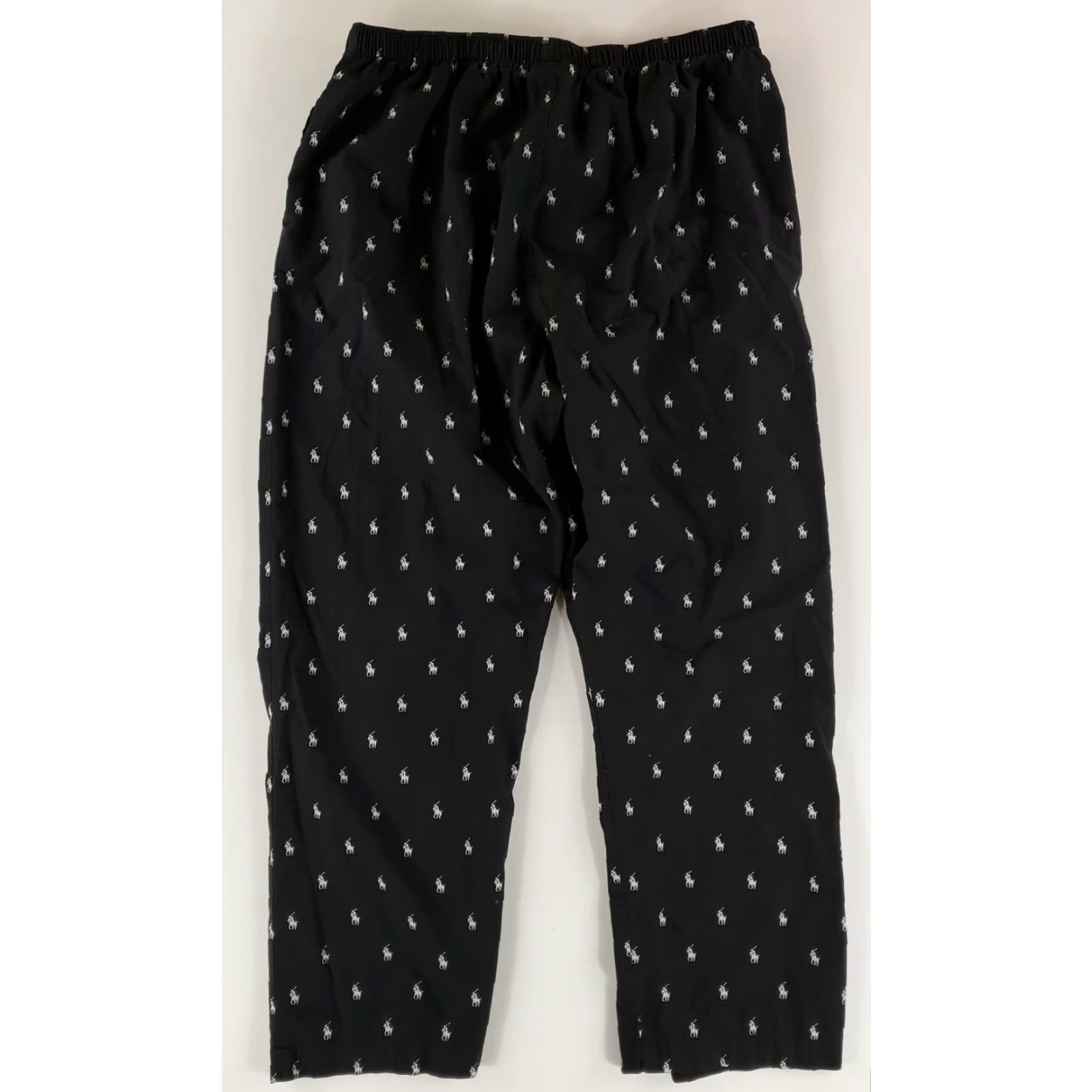 Polo Ralph Lauren Polo Ralph Lauren Lounge Pants AOP Sleepwear Black White Pony Mens XL Size US XL / EU 56 / 4 - 4 Thumbnail