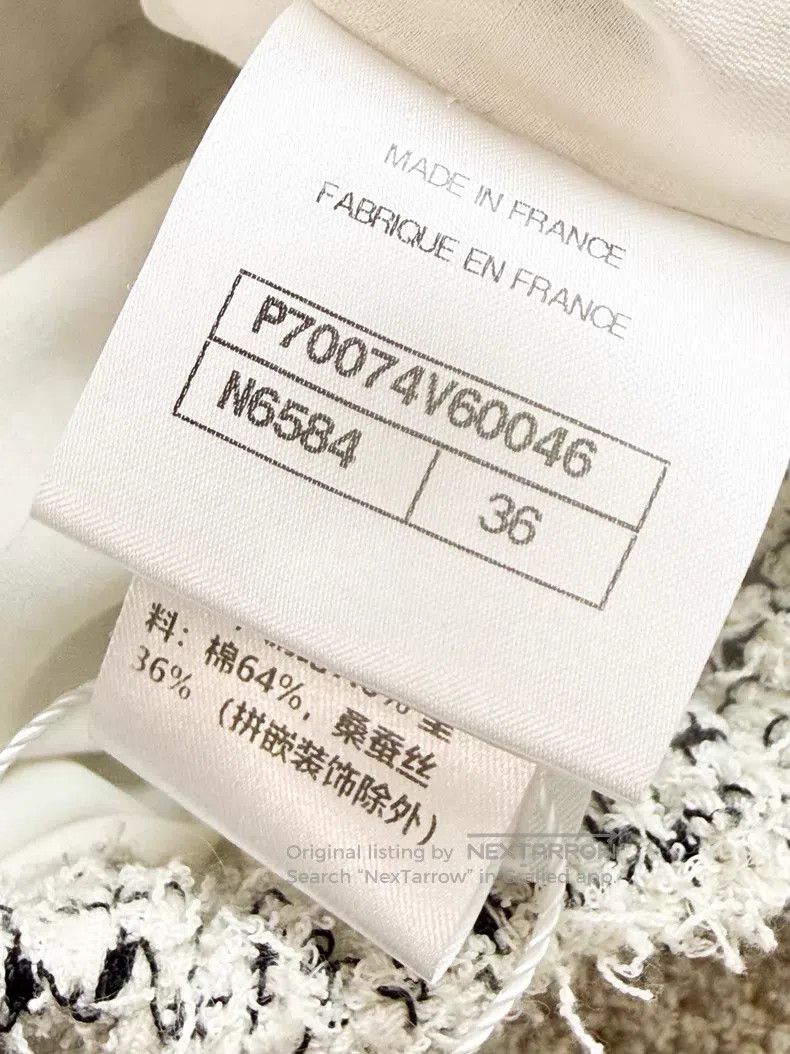 Chanel Chanel Mixed color and colorful rolled-edged lantern sleev Size XS / US 0-2 / IT 36-38 - 6 Thumbnail