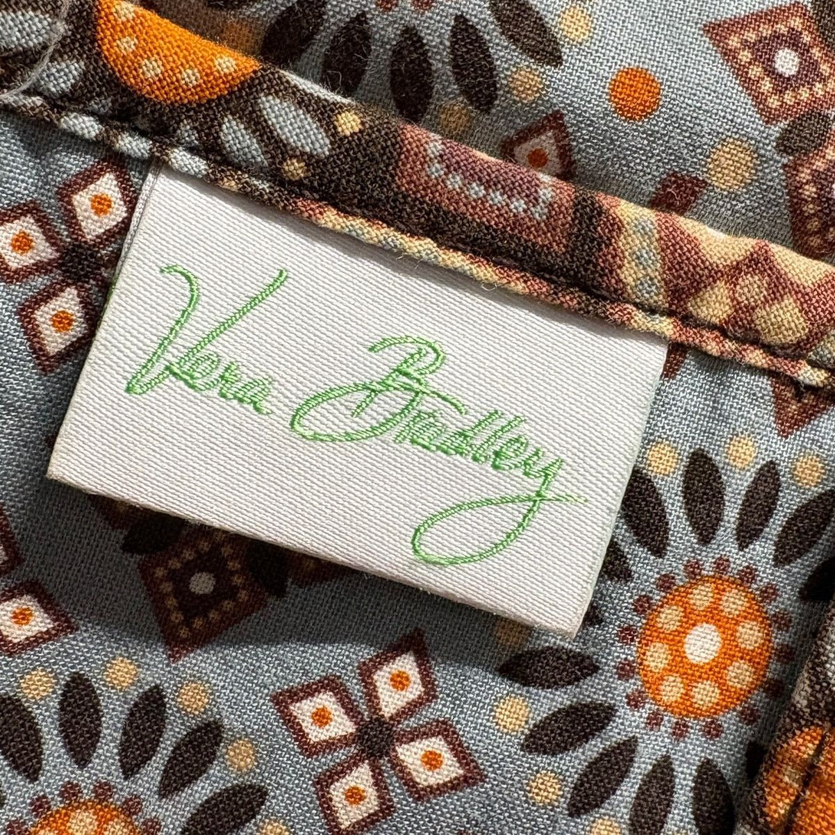 Vera Bradley Vera Bradley Quilted Tote Bag Floral Brown Blue 13"x14" Size ONE SIZE - 8 Thumbnail