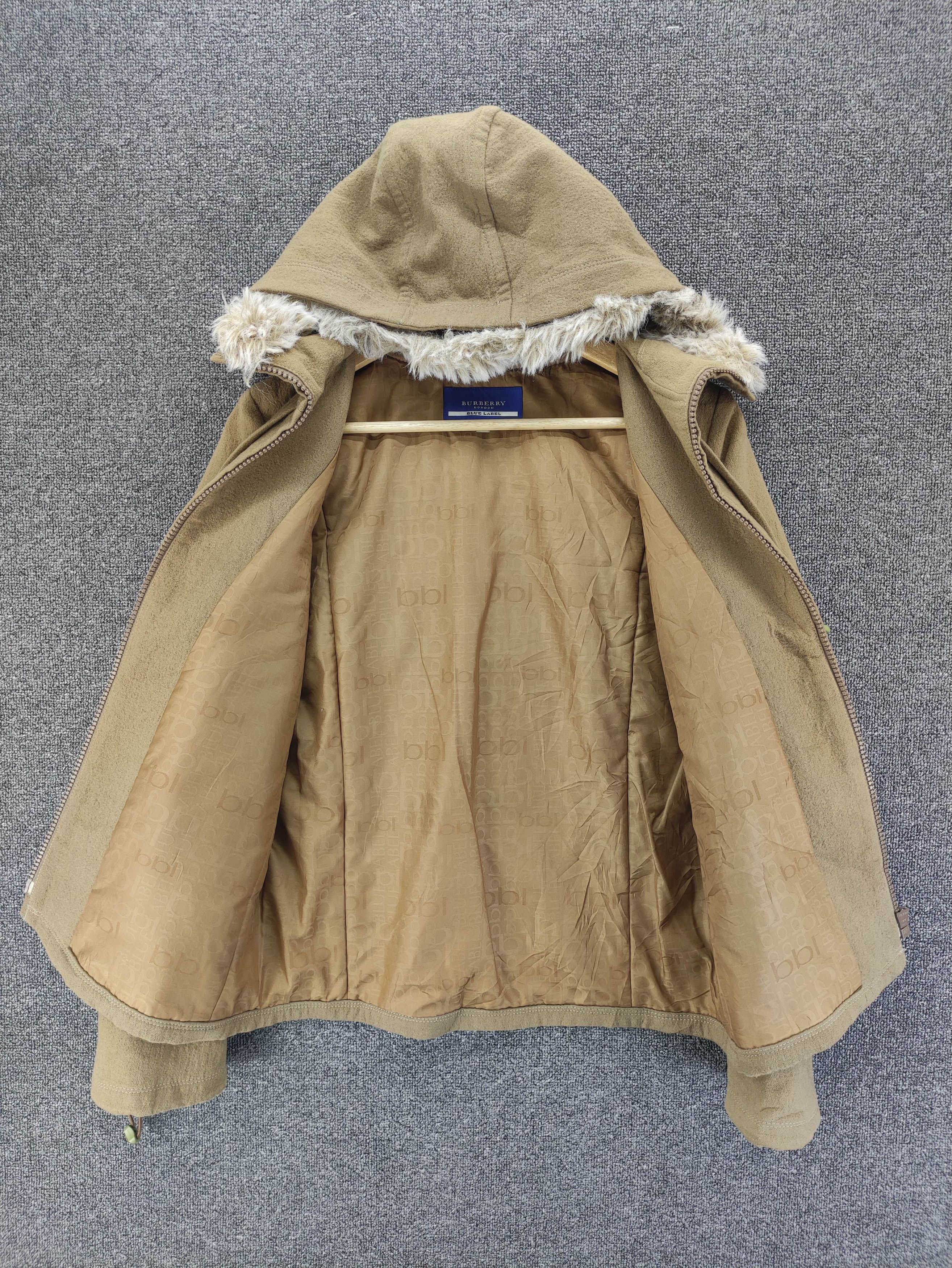 Burberry Vintage Burberry Blue Label Wool Hoodie Jacket Zipper Size S / US 4 / IT 40 - 7 Thumbnail
