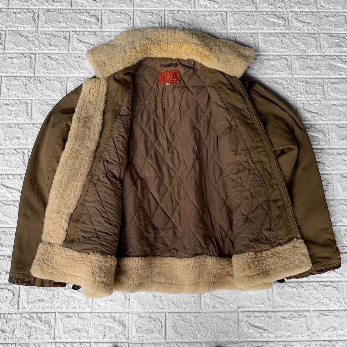 Avirex Vintage Avirex B 3 Sherpa X Canvas Sheepskin Flight Jacket Size US L / EU 52-54 / 3 - 8 Thumbnail