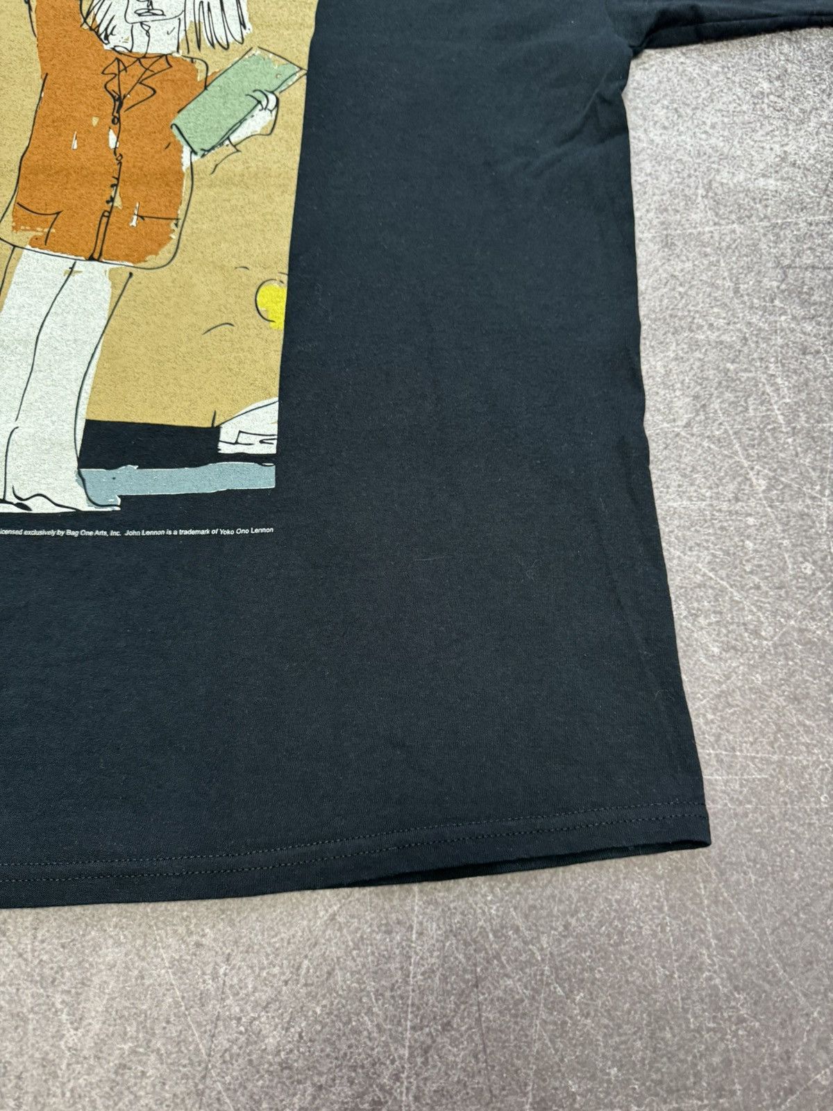 Vintage Yoko Ono John Lennon State Of Liberty T Shirt 2010 Y2k Art Size US XL / EU 56 / 4 - 5 Thumbnail