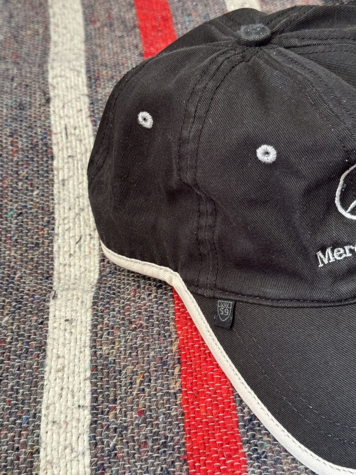 Mercedes-Benz Vintage 00’s Mercedes Benz y2k Racing Faded Hat Size ONE SIZE - 4 Thumbnail