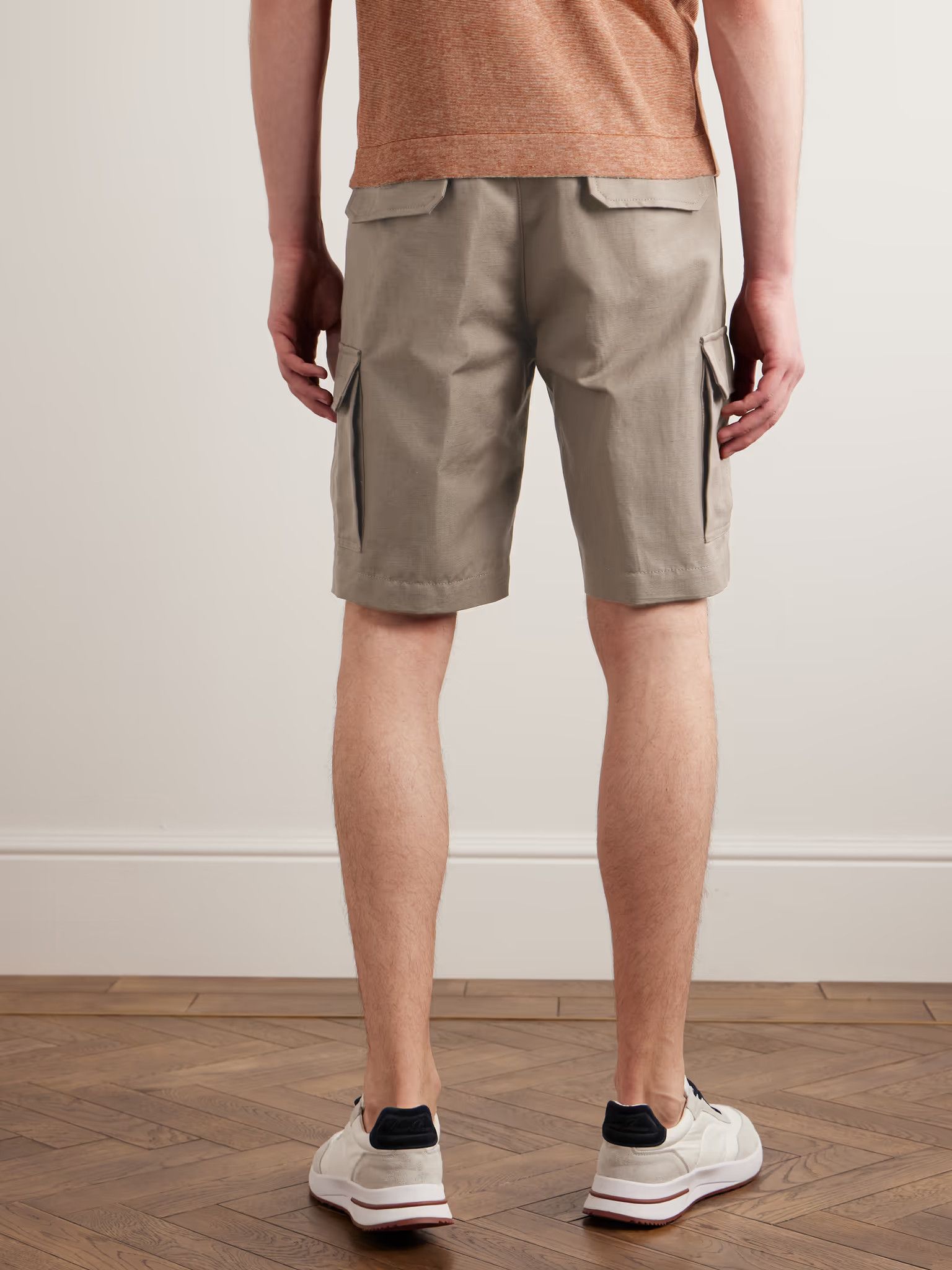 Loro Piana o1srvl11e1024 Cargo Bermuda Shorts in Brown Size US 32 / EU 48 - 4 Thumbnail