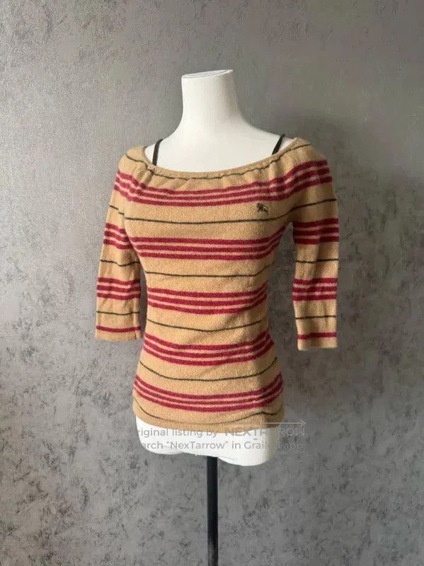 Burberry Burberry Color Block Wool Long Sleeve Top. Size M / US 6-8 / IT 42-44 - 5 Thumbnail