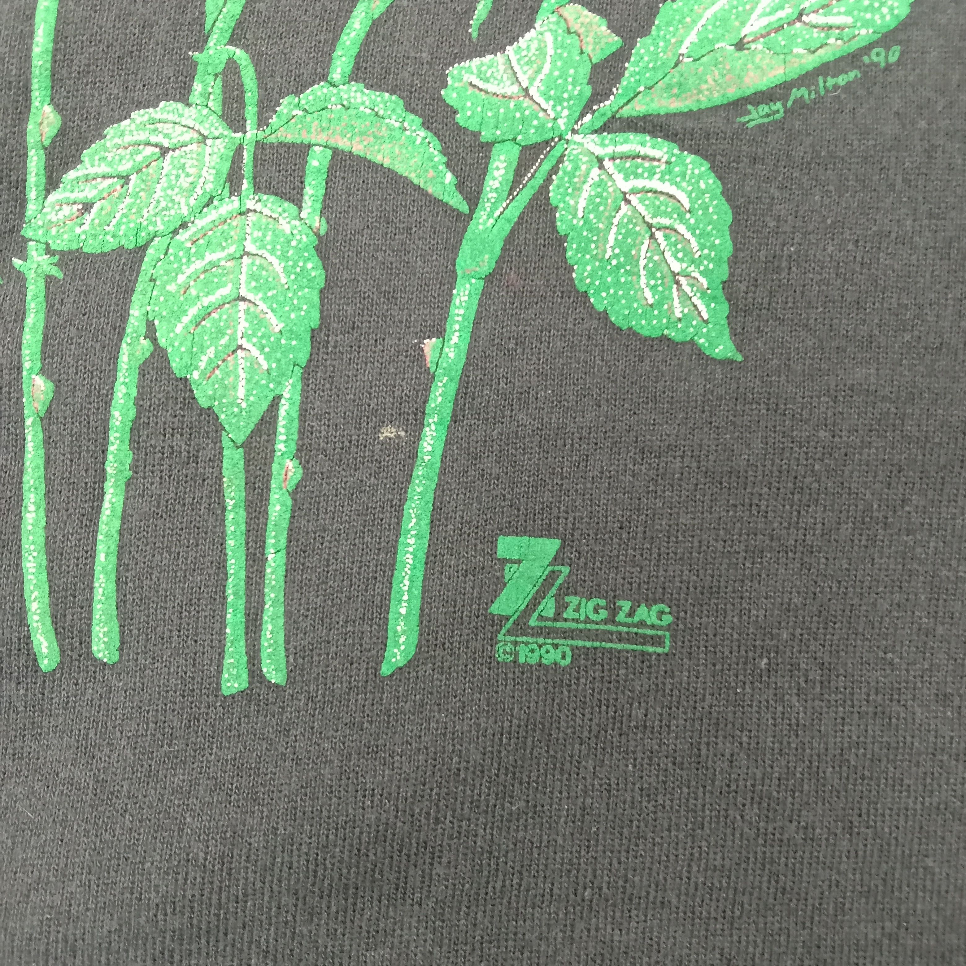 Vintage Vintage Flower Zig Zag American Preppy Style Sweatshirt Size US L / EU 52-54 / 3 - 3 Thumbnail