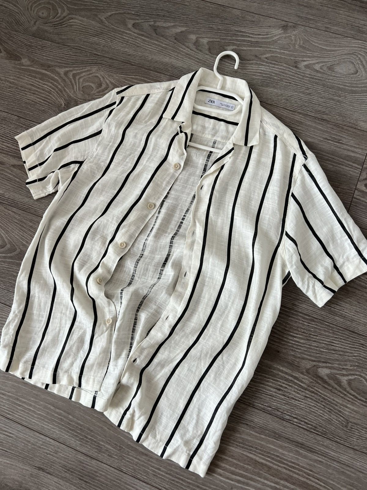 Zara Zara Lite Flanel Linen Summer Style Button ShortSleeve Shirt Size US S / EU 44-46 / 1 - 5 Thumbnail