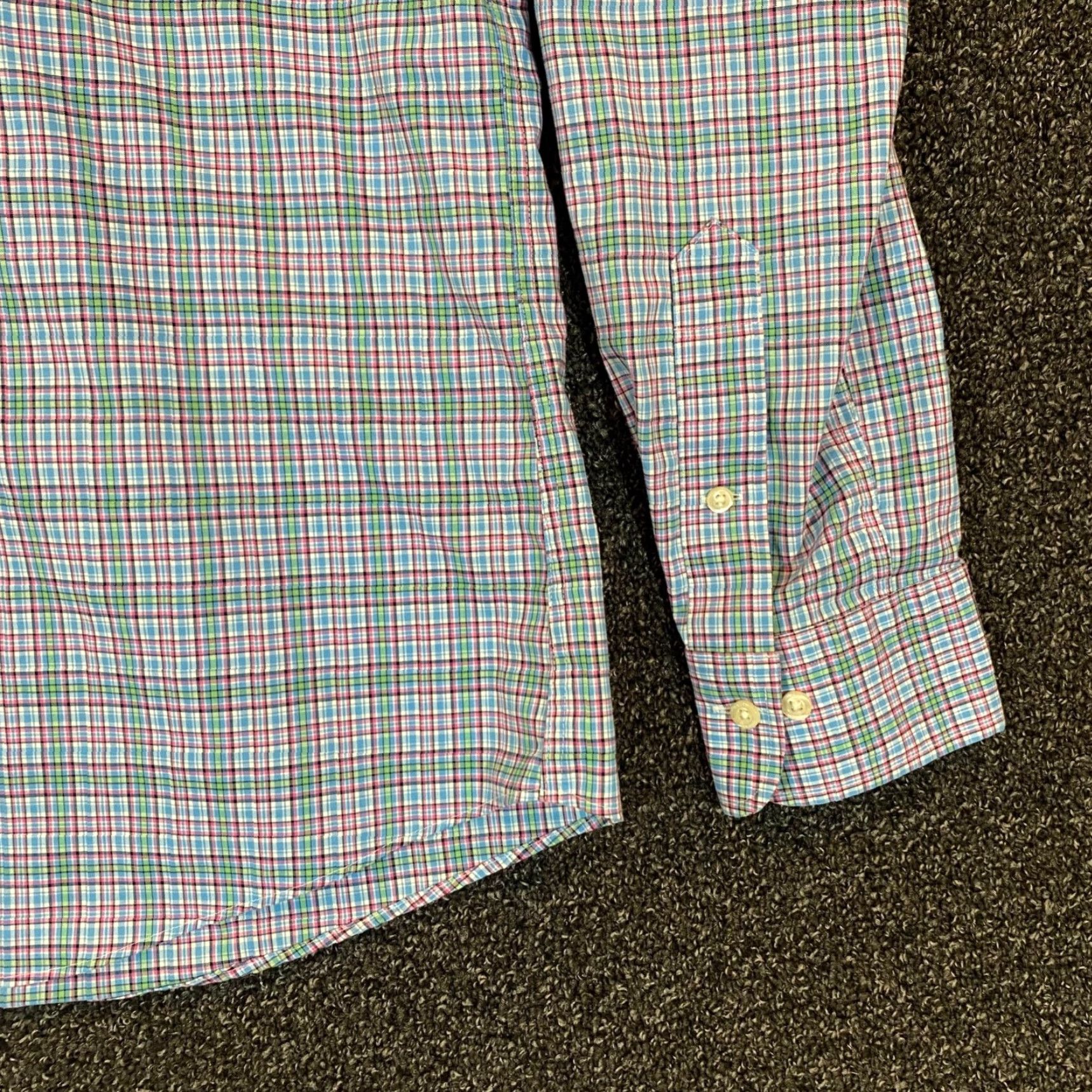 Ralph Lauren VINTAGE Lauren Ralph Lauren Shirt Men Long Sleeve Plaid Button-Down Black Label 16.5 Regular Slim Casual Office Size US L / EU 52-54 / 3 - 4 Thumbnail