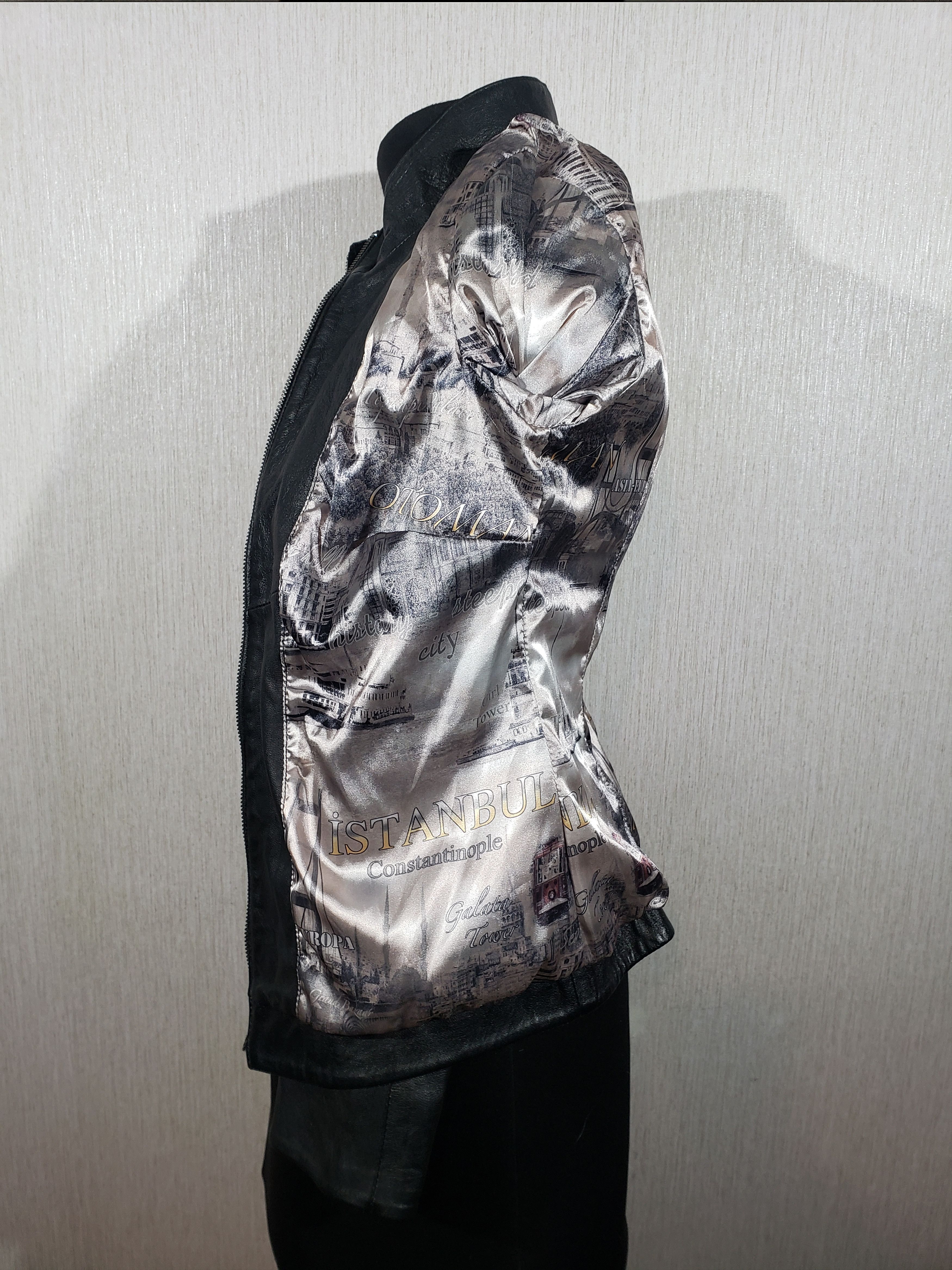 Other Black women's leather sports jacket. Size XS / US 0-2 / IT 36-38 - 9 Thumbnail