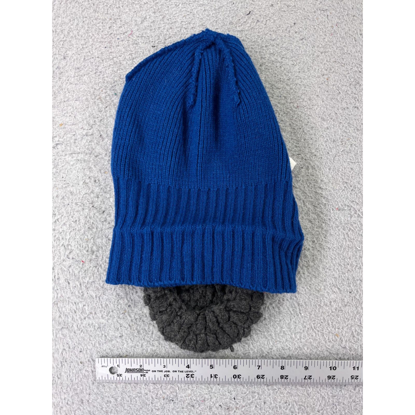 American Eagle Outfitters American Eagle Beanie Toque Adult One Size Blue Gray Knit Wool Blend Beard Size ONE SIZE - 7 Thumbnail