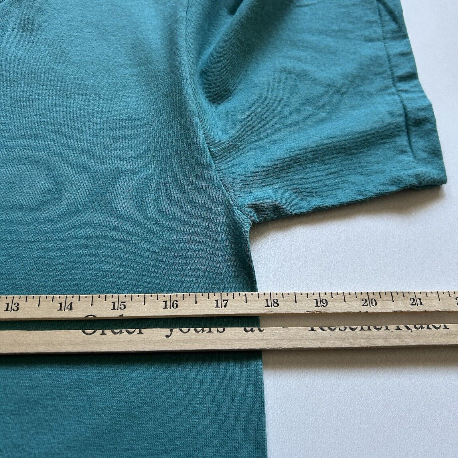 Hanes Vintage 90s Hanes Green Blank T Shirt Small Single Stitched Size US S / EU 44-46 / 1 - 4 Thumbnail
