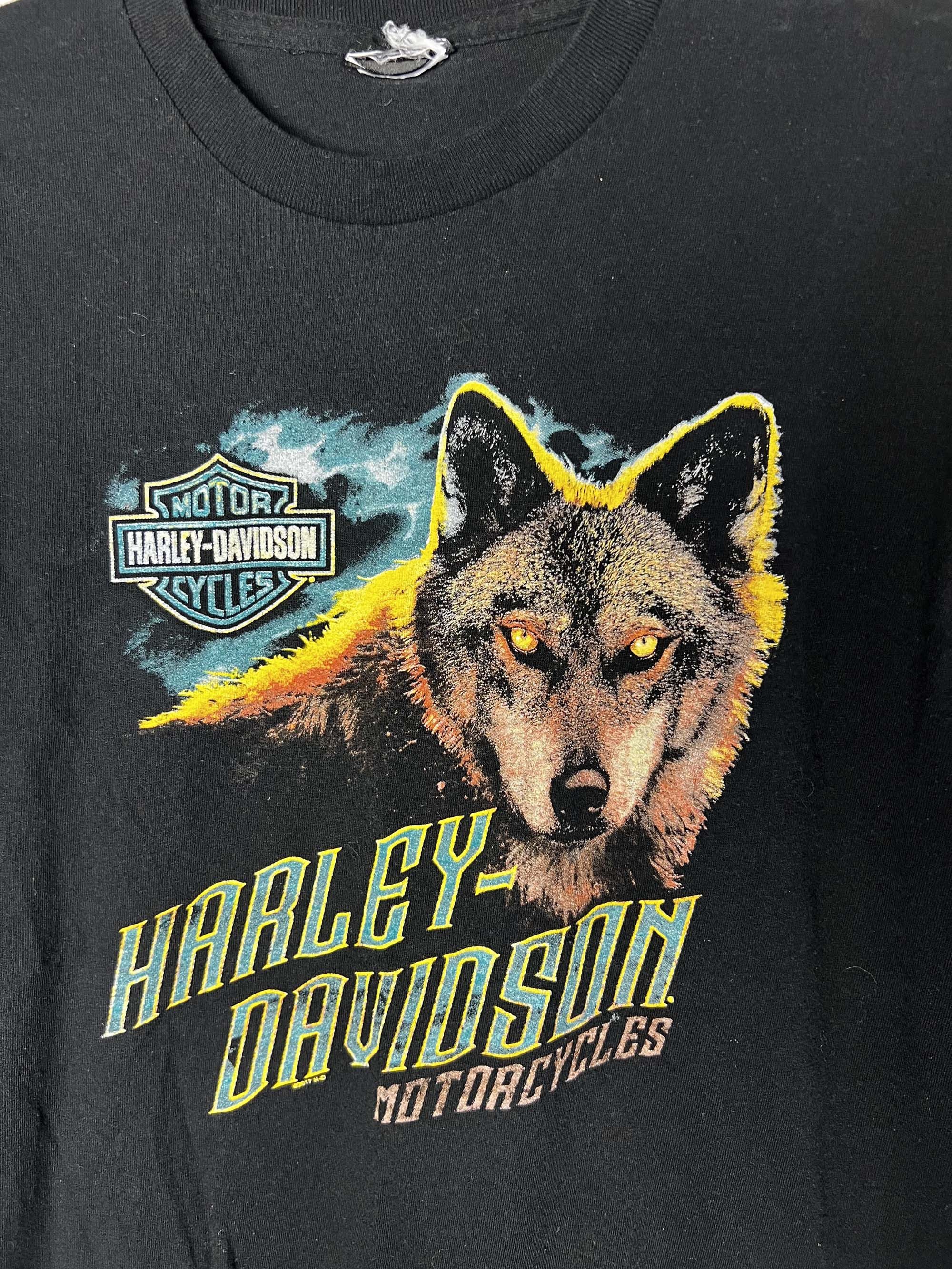 Harley Davidson Harley Davidson " The Lone Wolf" Black Double Sided T-Shirt Size US L / EU 52-54 / 3 - 3 Thumbnail