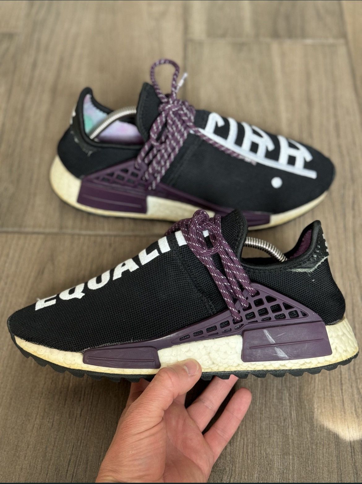 Adidas × Pharrell Adidas NMD x Pharell Williams han race sneakers shoes Size US 8 / EU 41 - 3 Thumbnail