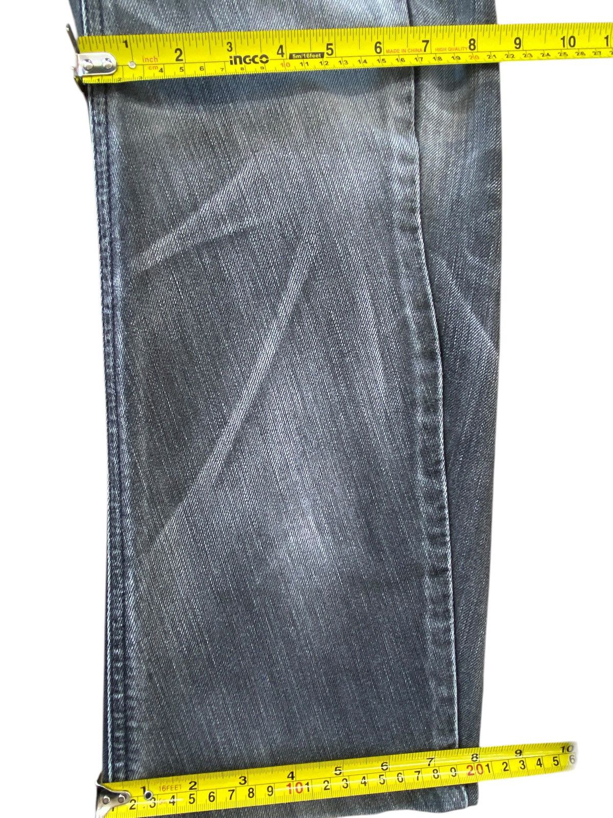 Edwin Edwin Faded Wash Whiskered Style Twisted Leg Jeans Size US 30 / EU 46 - 9 Thumbnail