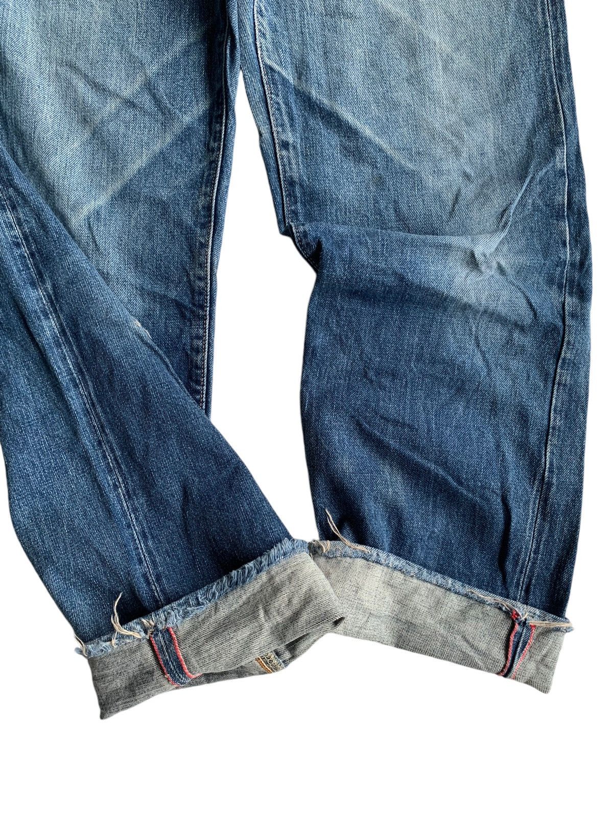 Japanese Brand × Jean Vintage Hr Market Button Fly Selvedge Distressed Denim Size US 30 / EU 46 - 7 Thumbnail