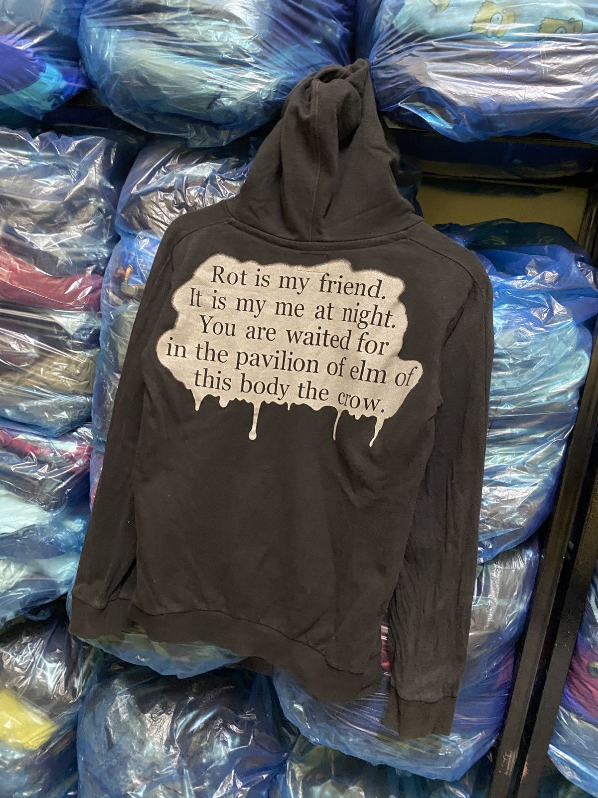 PPFM Vintage PPFM “Rot Is My Friend” Graphic Zip Hoodie – Black Size US S / EU 44-46 / 1 - 9 Thumbnail