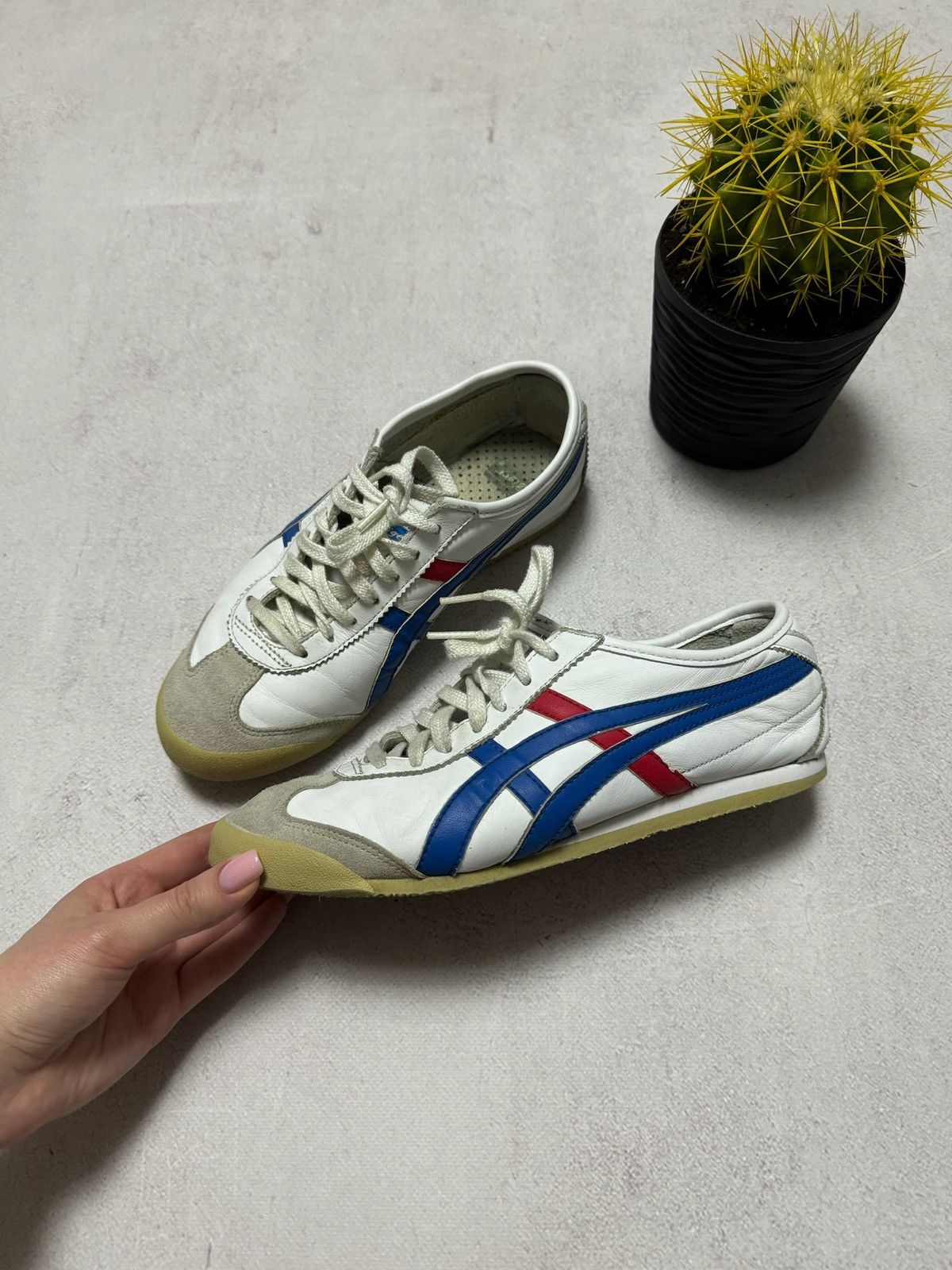 Vintage Onitsuka Tiger Mexico 66 Sneakers Shoes White/Blue