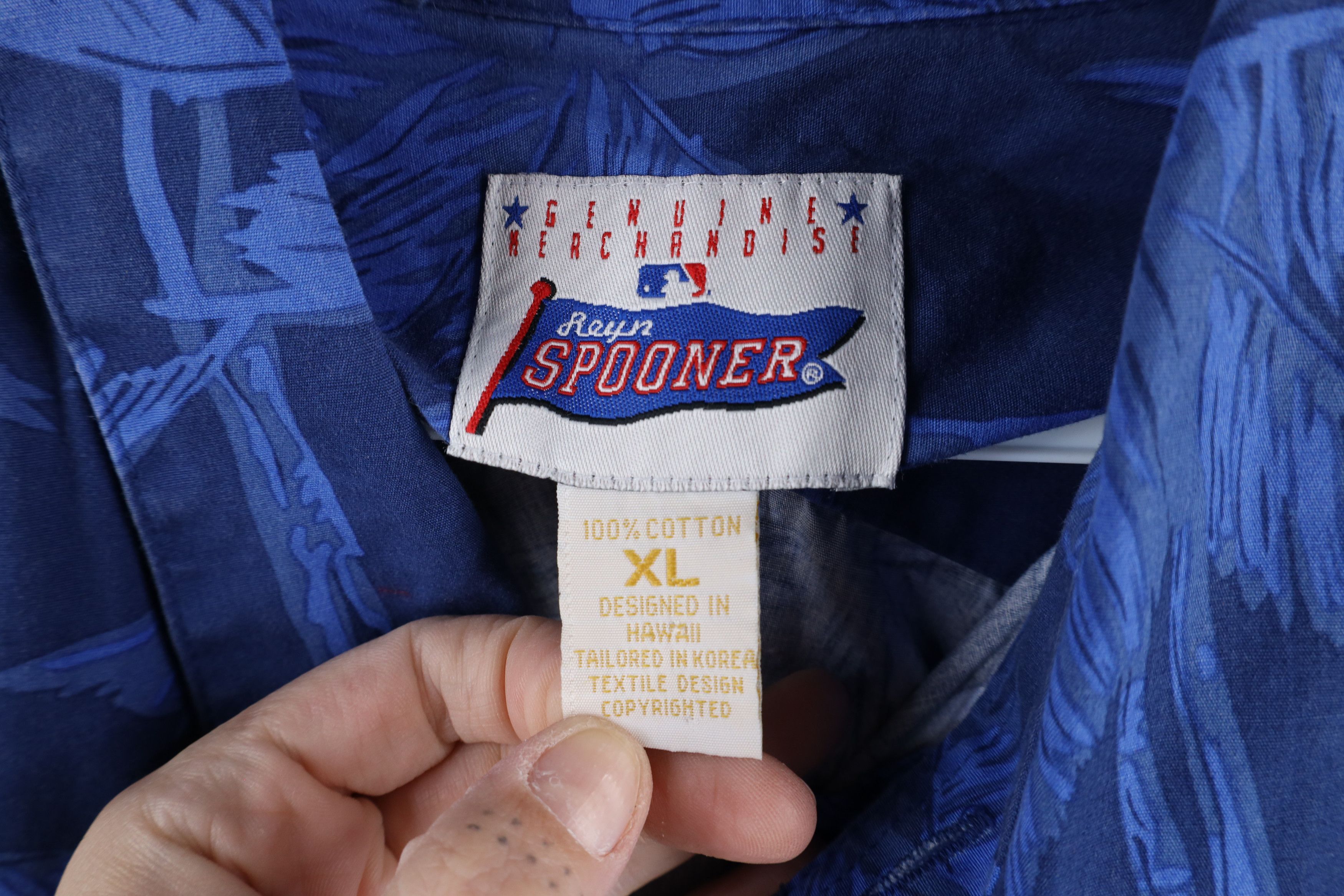 Reyn Spooner × Vintage Vintage 90s Reyn Spooner Baseball Hawaiian Button Shirt Size US XL / EU 56 / 4 - 6 Thumbnail