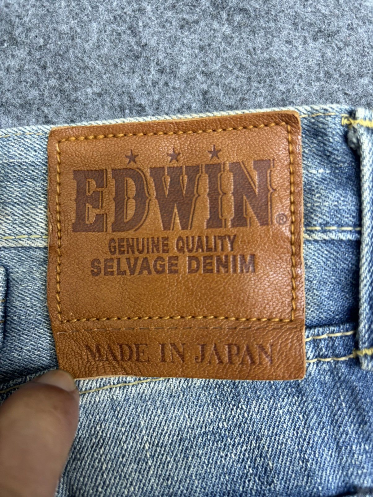 Edwin 💥Insane 90s Style💥Edwin 504ZX Slevedge Distressed Denim F538 Size US 31 - 12 Thumbnail