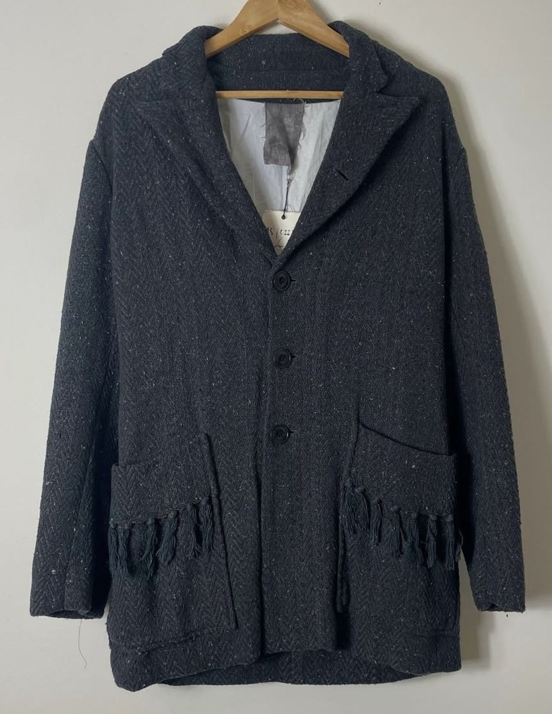 John Alexander Skelton John Alexander Skelton CIII (AW17) Flecked Tassel Jacket Size US XS / EU 42 / 0 - 1 Thumbnail