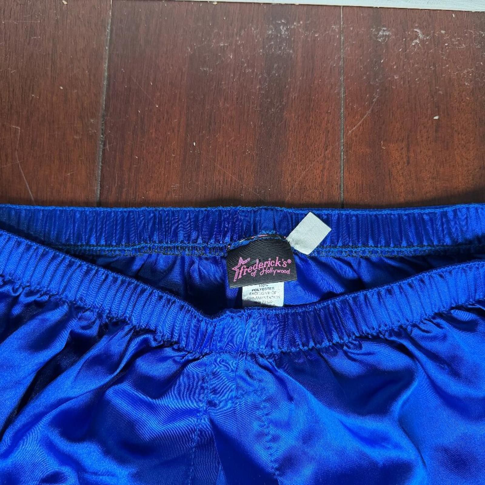Other Fredericks of Hollywood Men Silky Boxer Shorts Blue Size Size ONE SIZE - 3 Thumbnail