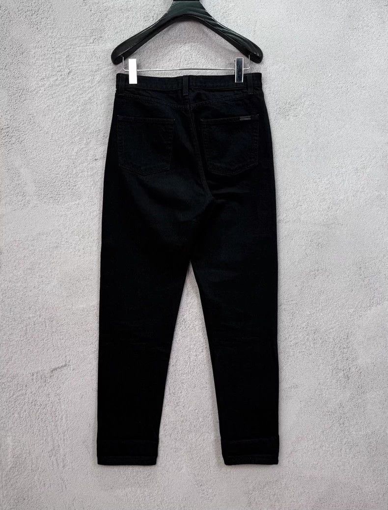 Saint Laurent Paris Saint Laurent new washed black straight jeans 29 Size US 29 - 2 Thumbnail