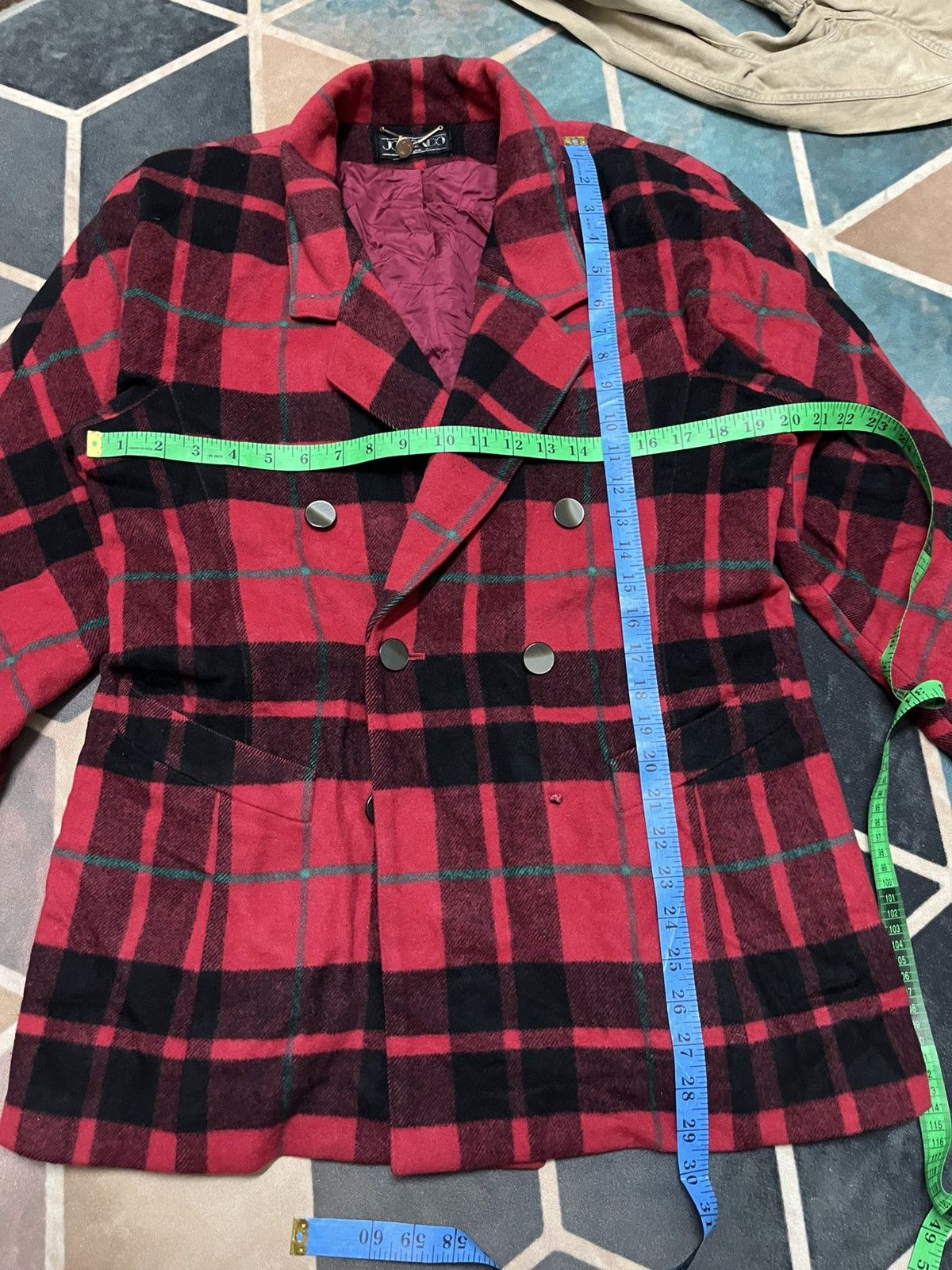 Seditionaries 💥Vintage JC MONDO Japanese Brand Tartan Wool Jackets Size US M / EU 48-50 / 2 - 7 Thumbnail