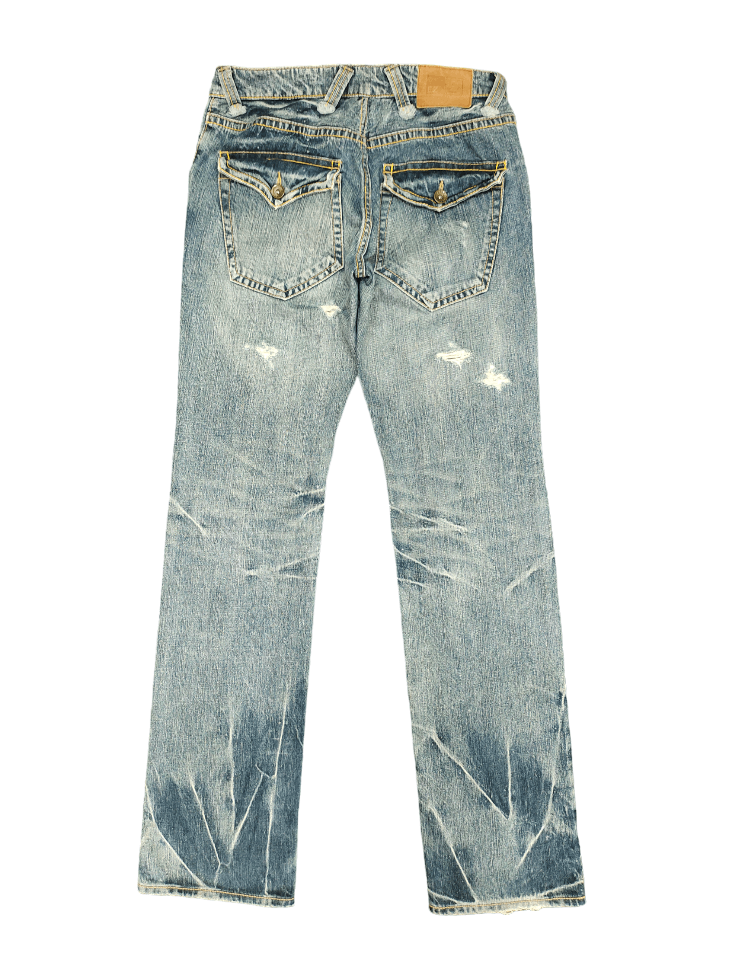 Ermenegildo Zegna EZ By Zegna Distressed Denim Jeans Ermenegildo Zegna Size US 31 - 11 Thumbnail