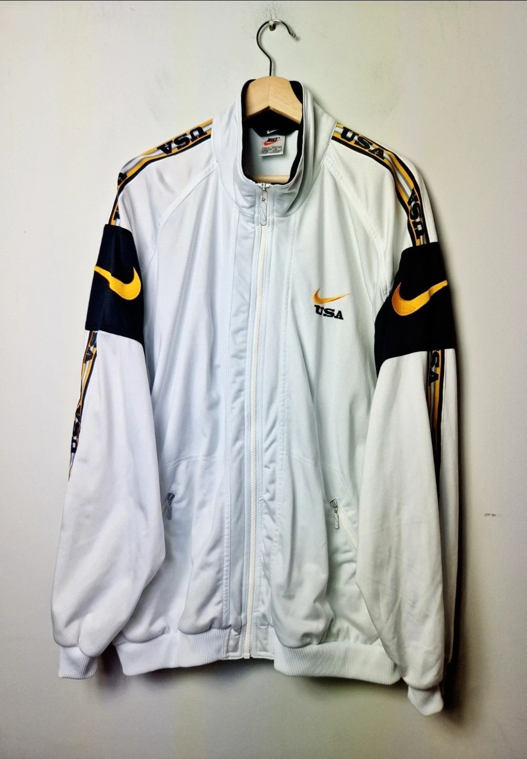 Nike Vintage 90s Nike zip sweatshirt track y2k baggy streetwear Size US L / EU 52-54 / 3 - 1 Thumbnail