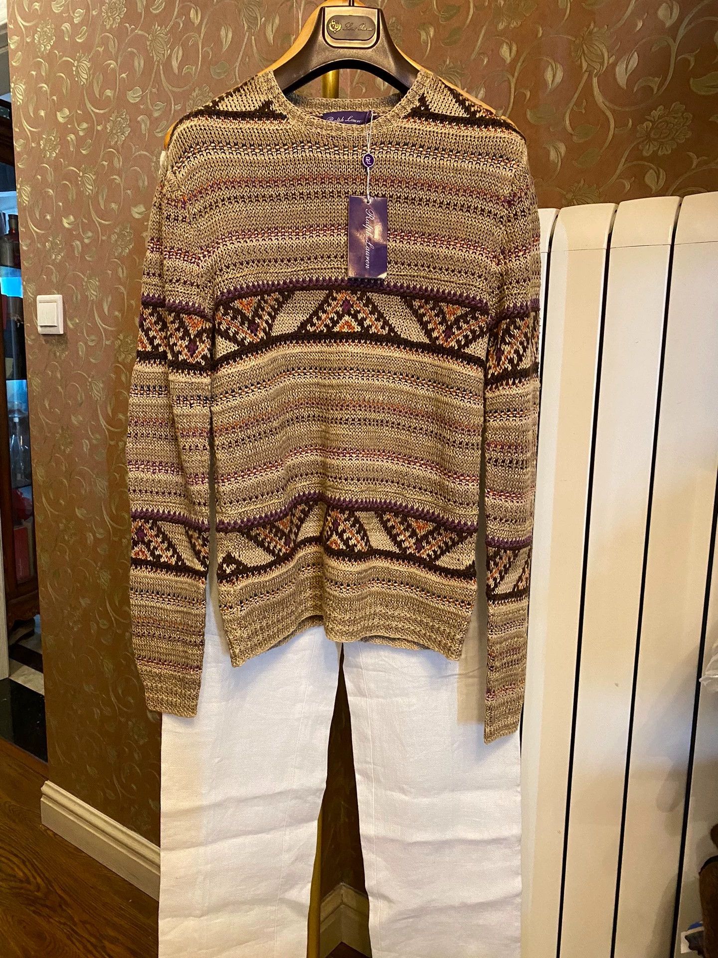 Polo Ralph Lauren Ralph Lauren RRL Purple Label Hand Knit Linen Silk Sweater M Size US M / EU 48-50 / 2 - 1 Thumbnail