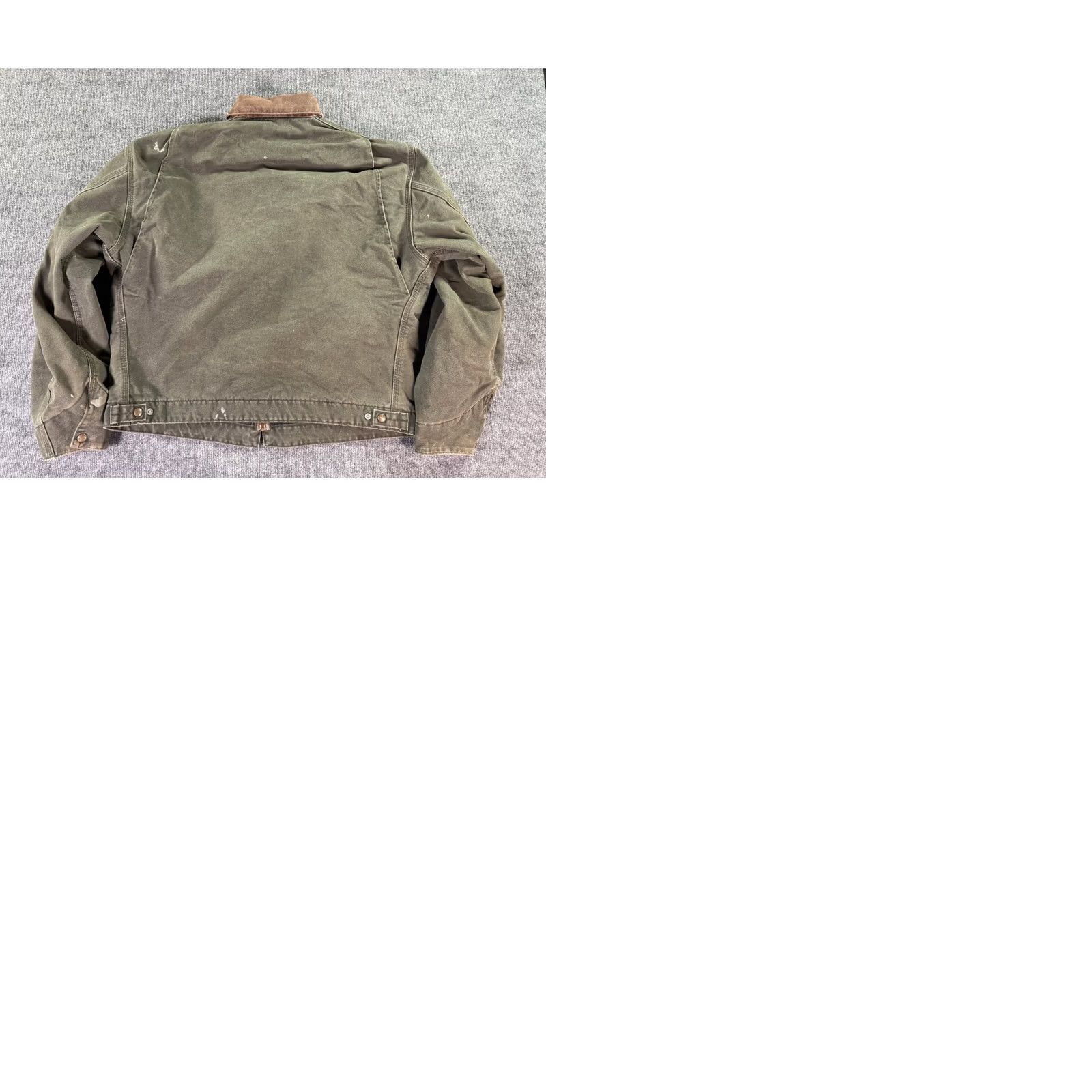 Carhartt VINTAGE Carhartt Detroit Jacket Mens L Moss Green Distressed Blanket Lined Duck J97 Size US L / EU 52-54 / 3 - 10 Thumbnail