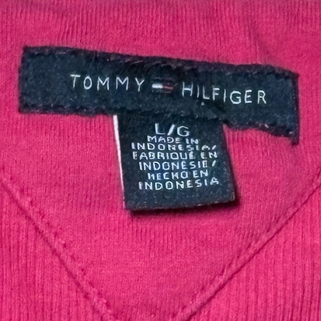 Tommy Hilfiger Women's Pink Henley Top Size L / US 10 / IT 46 - 6 Thumbnail