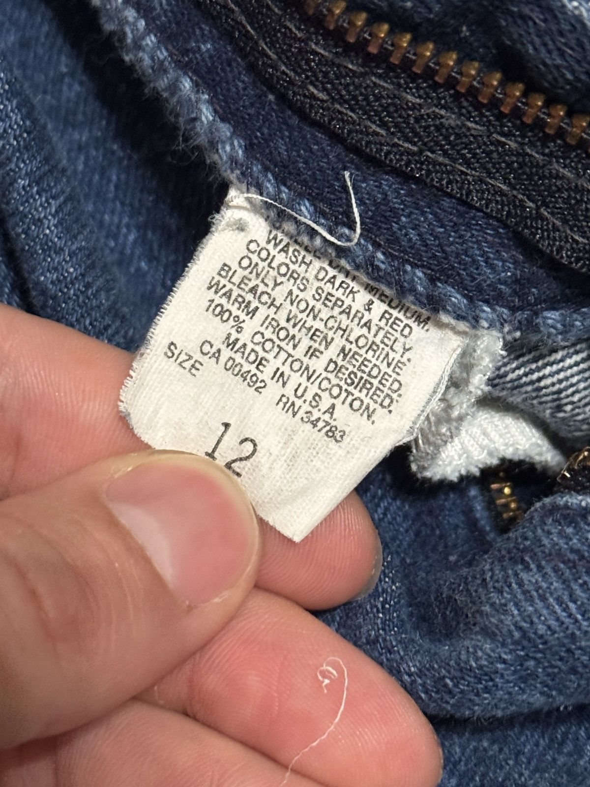 Lee × Vintage Vintage 70s Lee Talon Zipper Western 12 26x28 Cowgirl Jeans Size 34" / US 12 / IT 48 - 6 Thumbnail