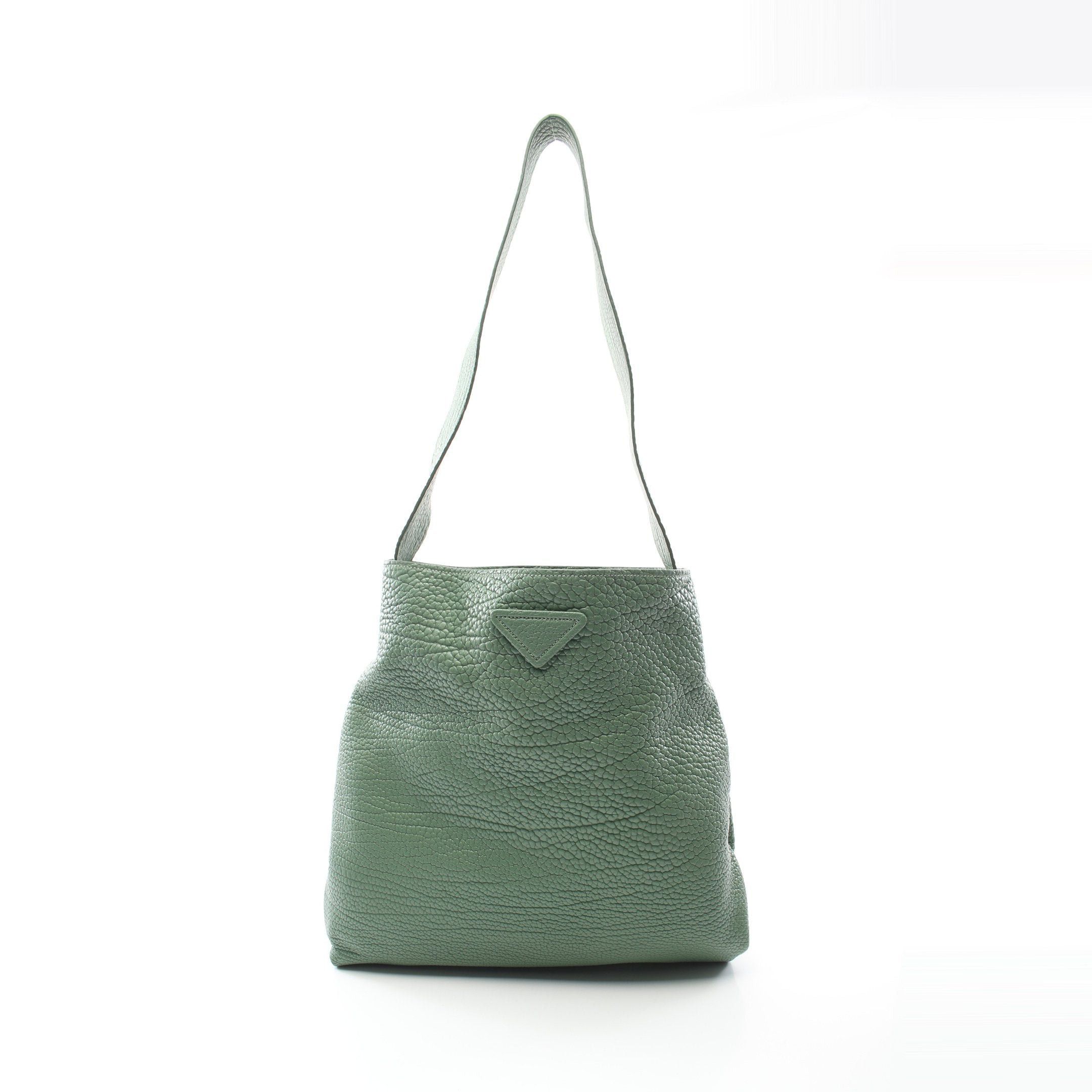 Prada Prada Shoulder Bag Leather Green Size ONE SIZE - 1 Thumbnail