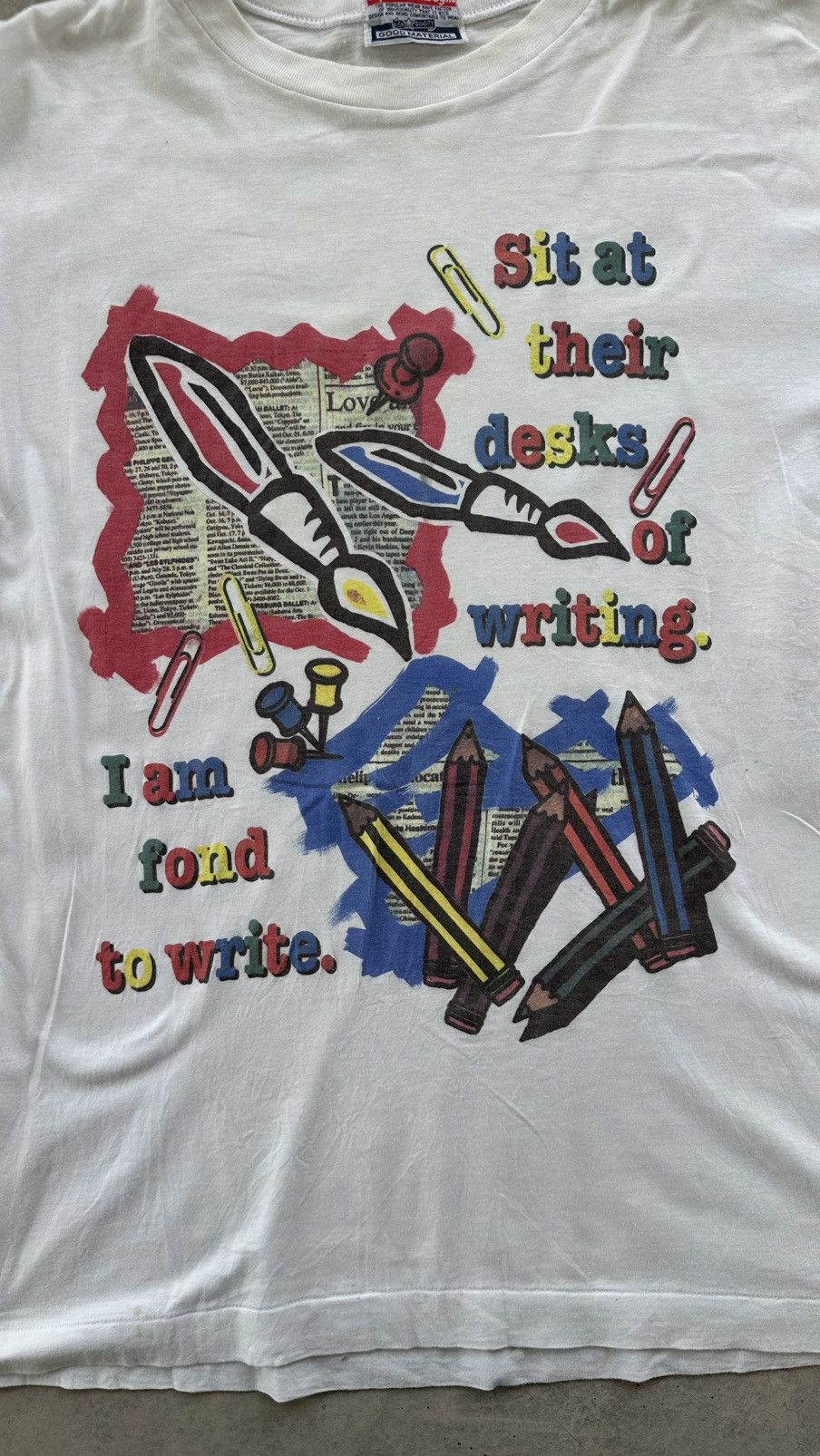 Vintage VINTAGE SUPER FREAKS GYM WRITE ART TEE Size US M / EU 48-50 / 2 - 2 Thumbnail