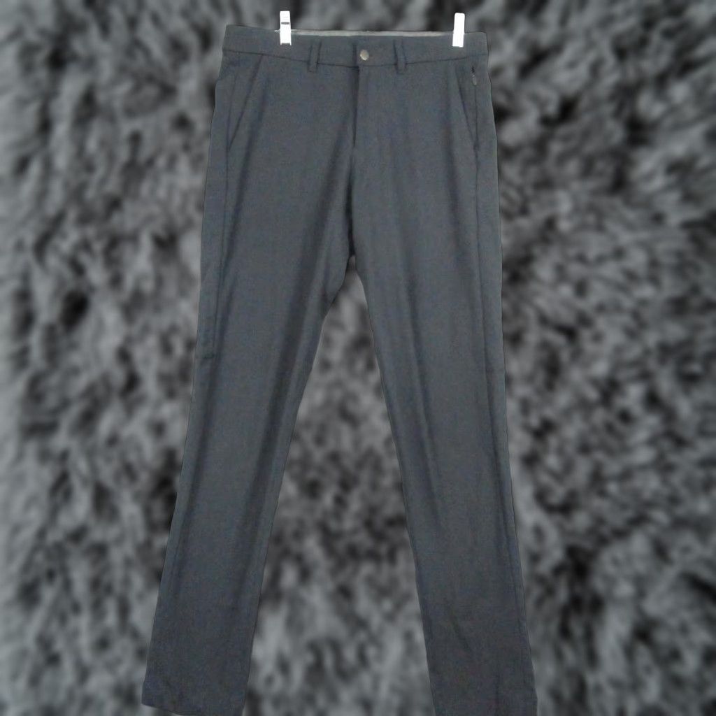 Lululemon Lululemon Men’s Commission Pant 31 Slim Canvas Gray Stretch 5-Pocket Flat Front Belt Loops Straight Size US 31 - 1 Thumbnail