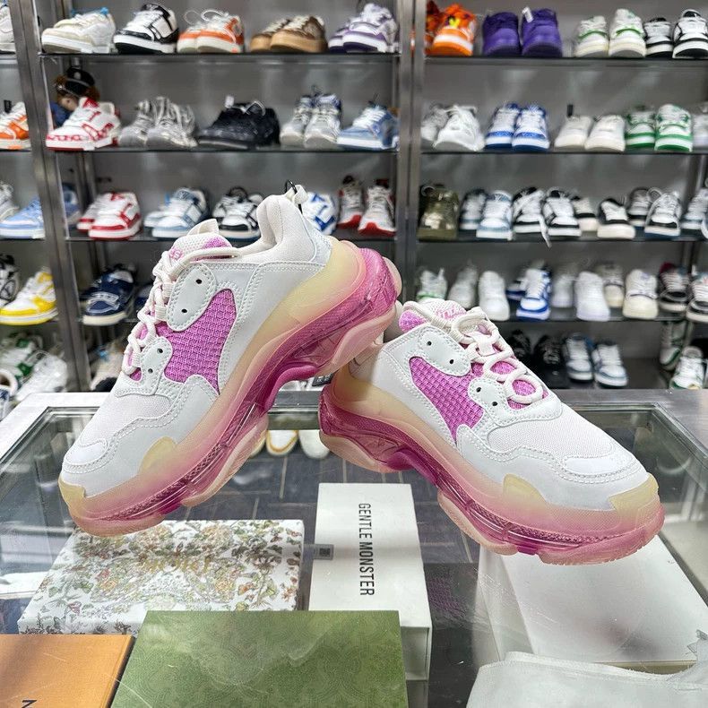 Balenciaga Balenciaga Triple S Sneakers White Pink Size 39 Size US 14 / EU 47 - 2 Thumbnail