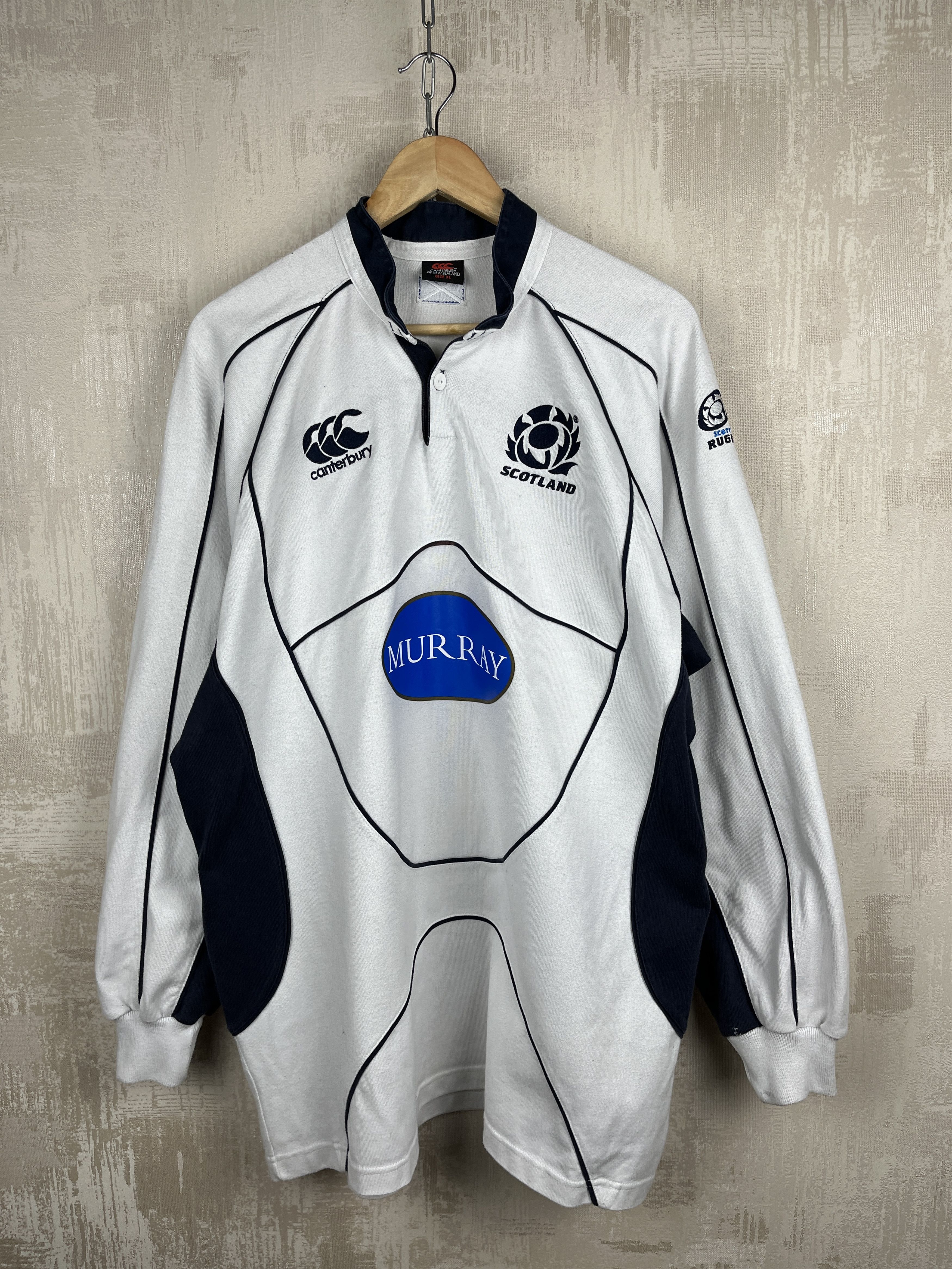 Canterbury of New Zealand Vintage Scotland Away Rugby Jersey Long Sleeve Canterbury Size US XL / EU 56 / 4 - 2 Thumbnail